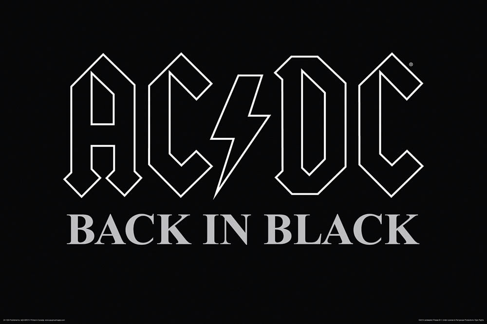 Product Cover for AC/DC – Back in Black – Wall Poster