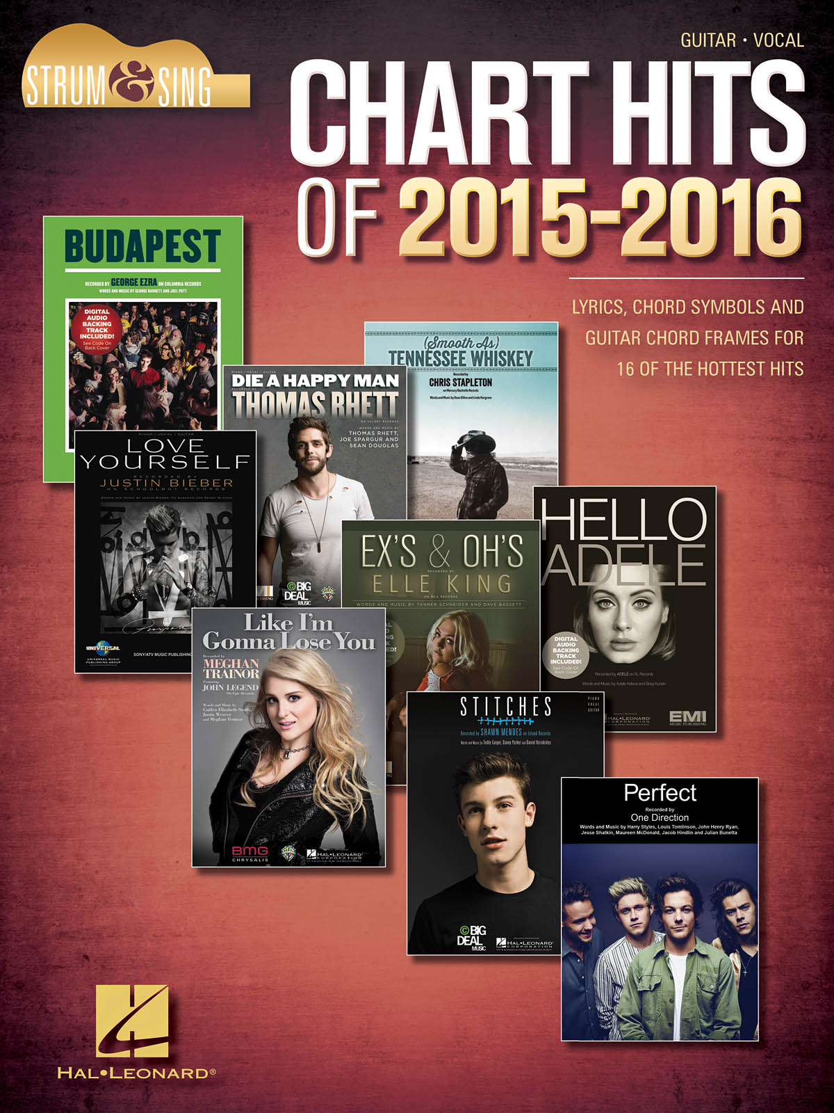 Product Cover for Chart Hits of 2015-2016 – Strum & Sing Guitar