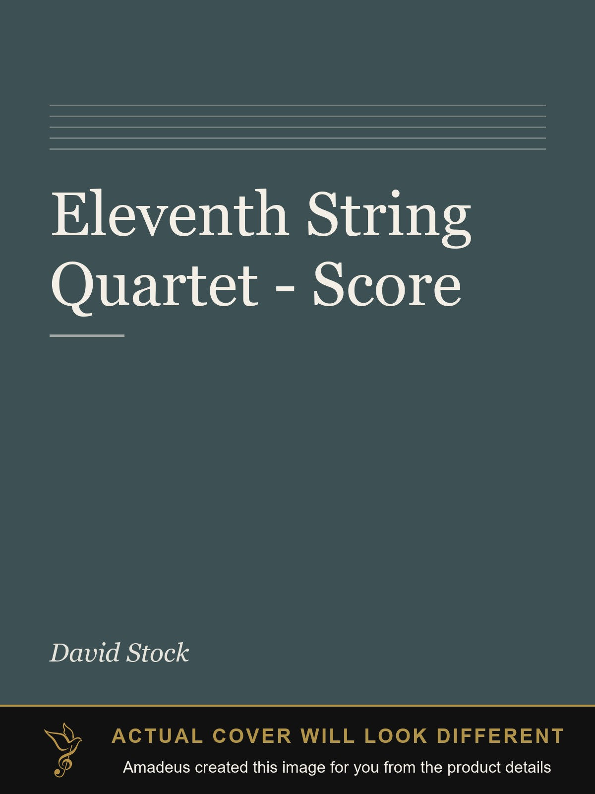 Eleventh String Quartet - Score - Amadeus created this image from the product details; the actual cover will look different