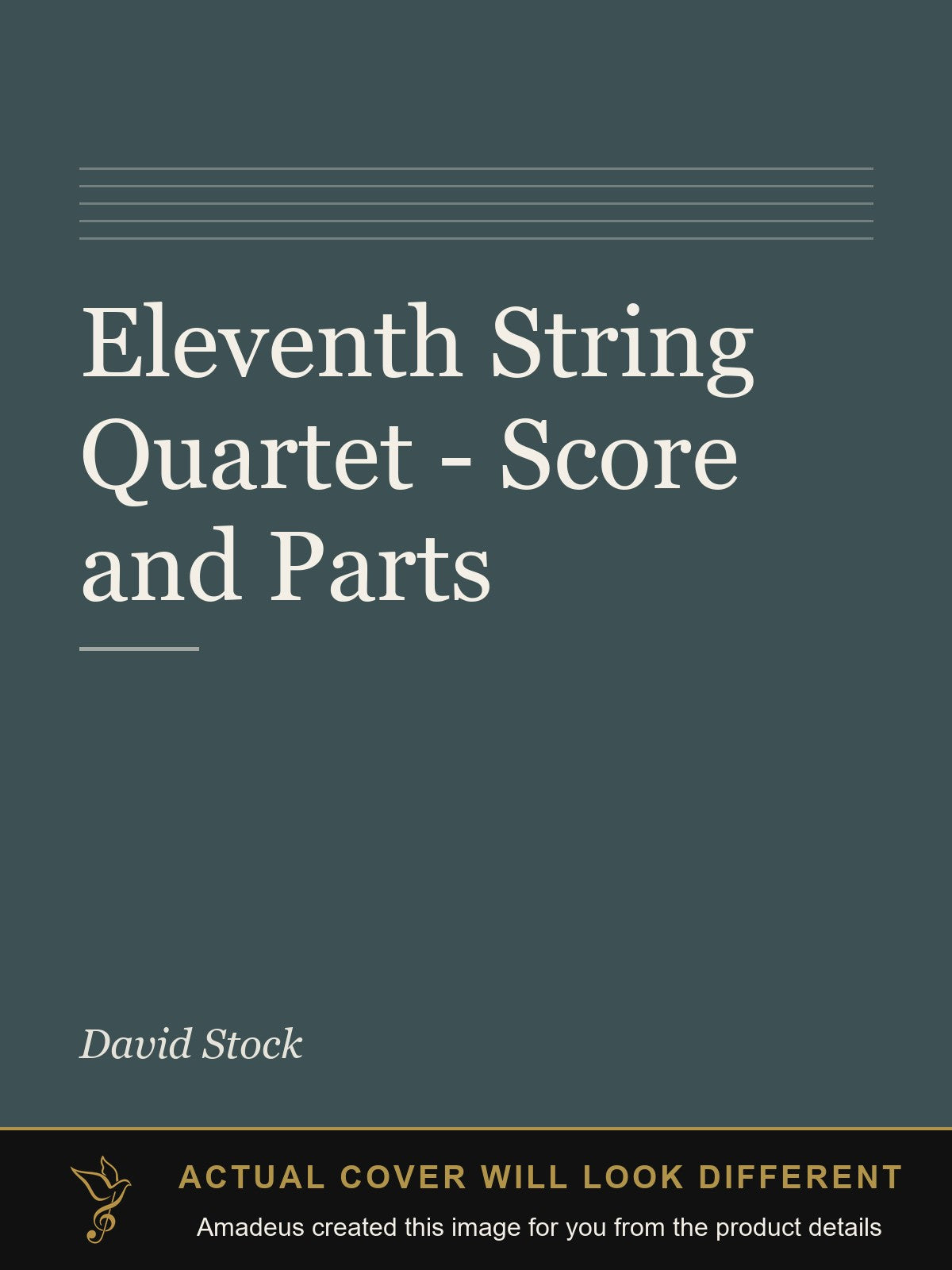 Eleventh String Quartet - Score and Parts - Amadeus created this image from the product details; the actual cover will look different