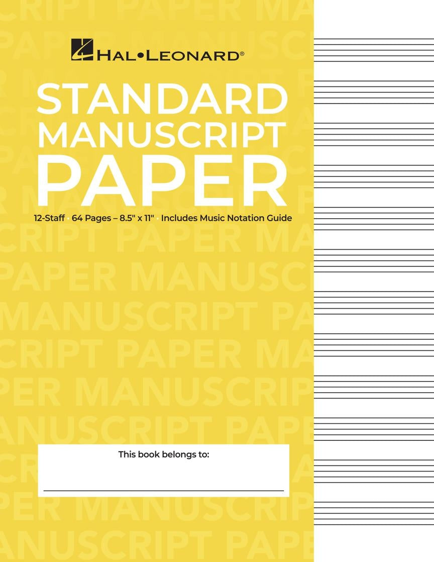 Product Cover for Standard Manuscript Paper (Yellow Cover)