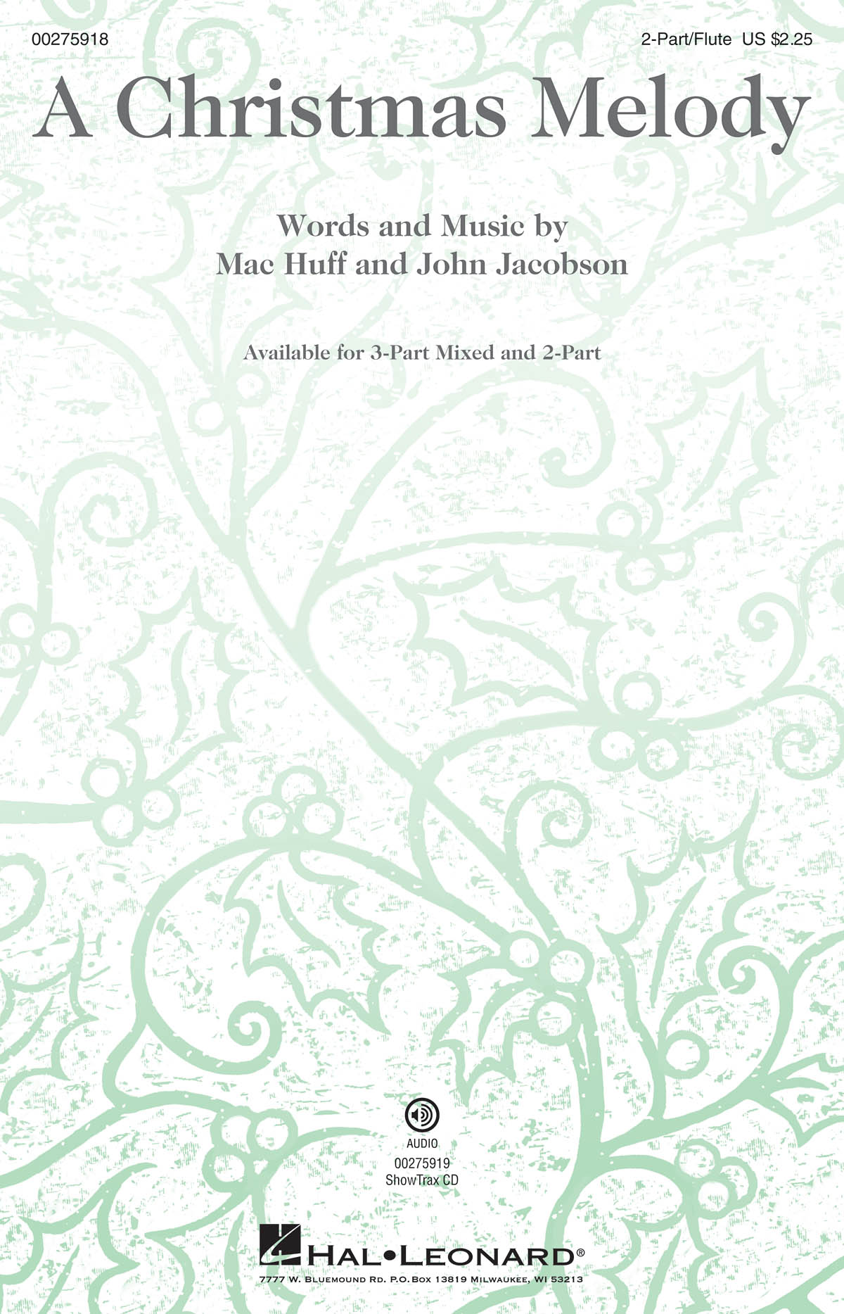 Product Cover for A Christmas Melody