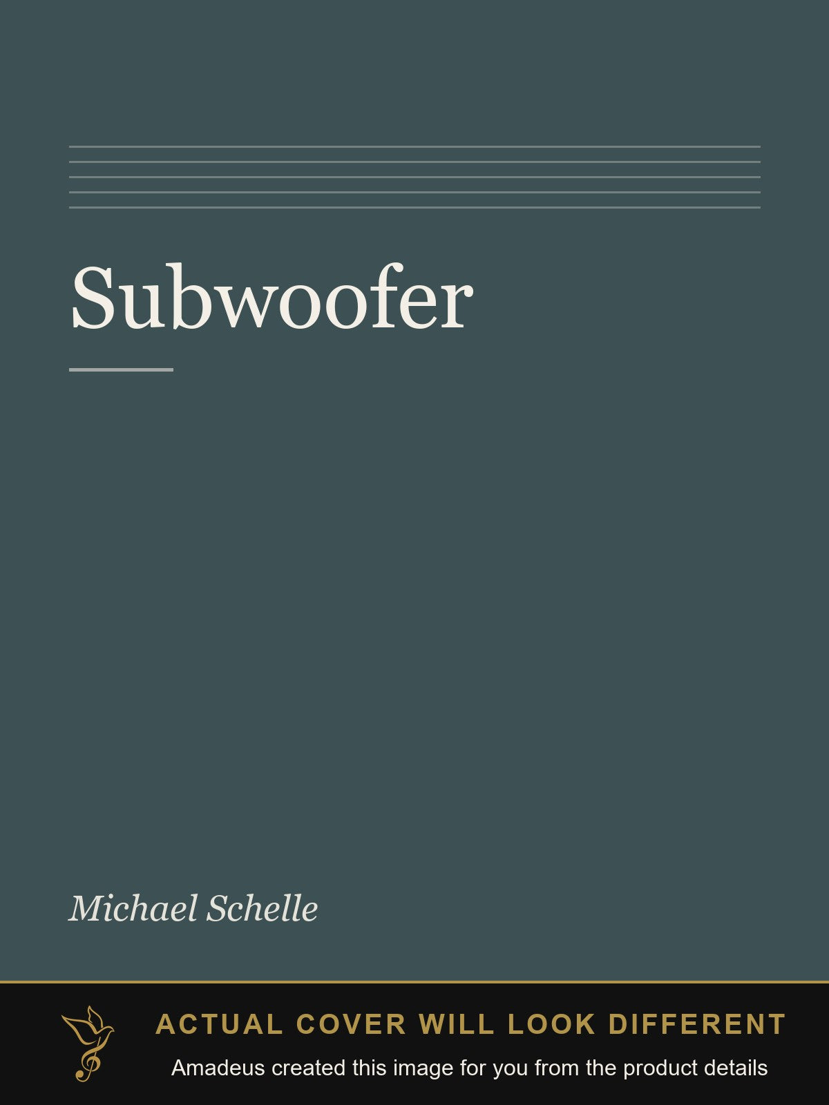 Subwoofer - Amadeus created this image from the product details; the actual cover will look different