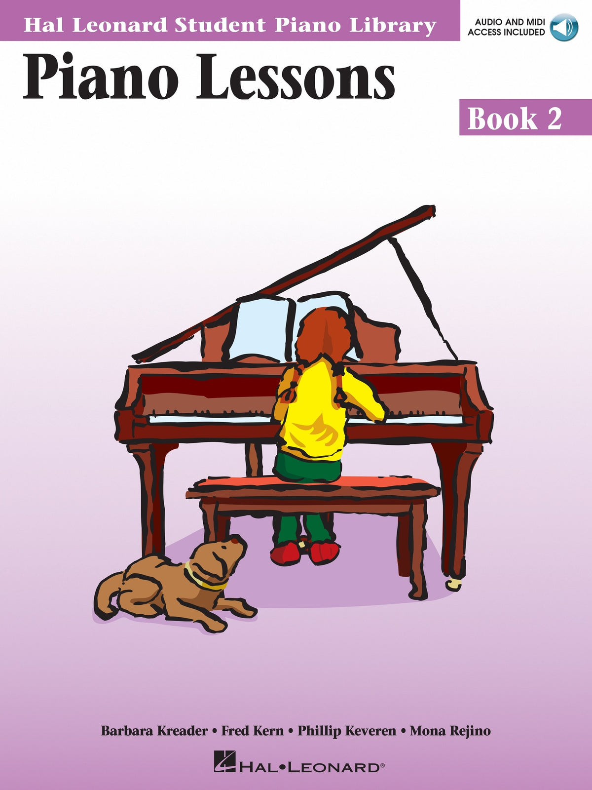 Product Cover for Piano Lessons Book 2 – Audio and MIDI Access Included