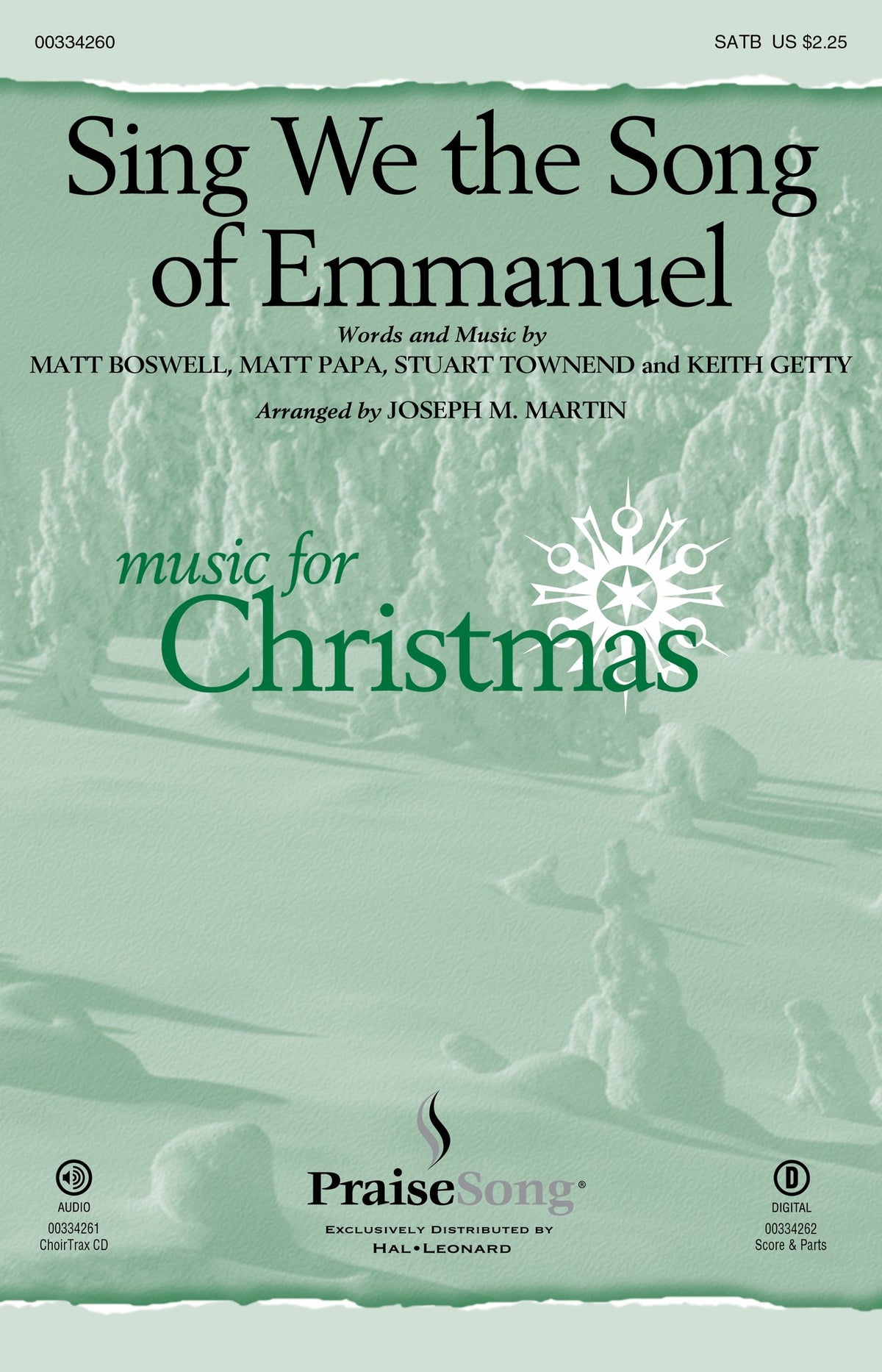 Product Cover for Sing We the Song of Emmanuel