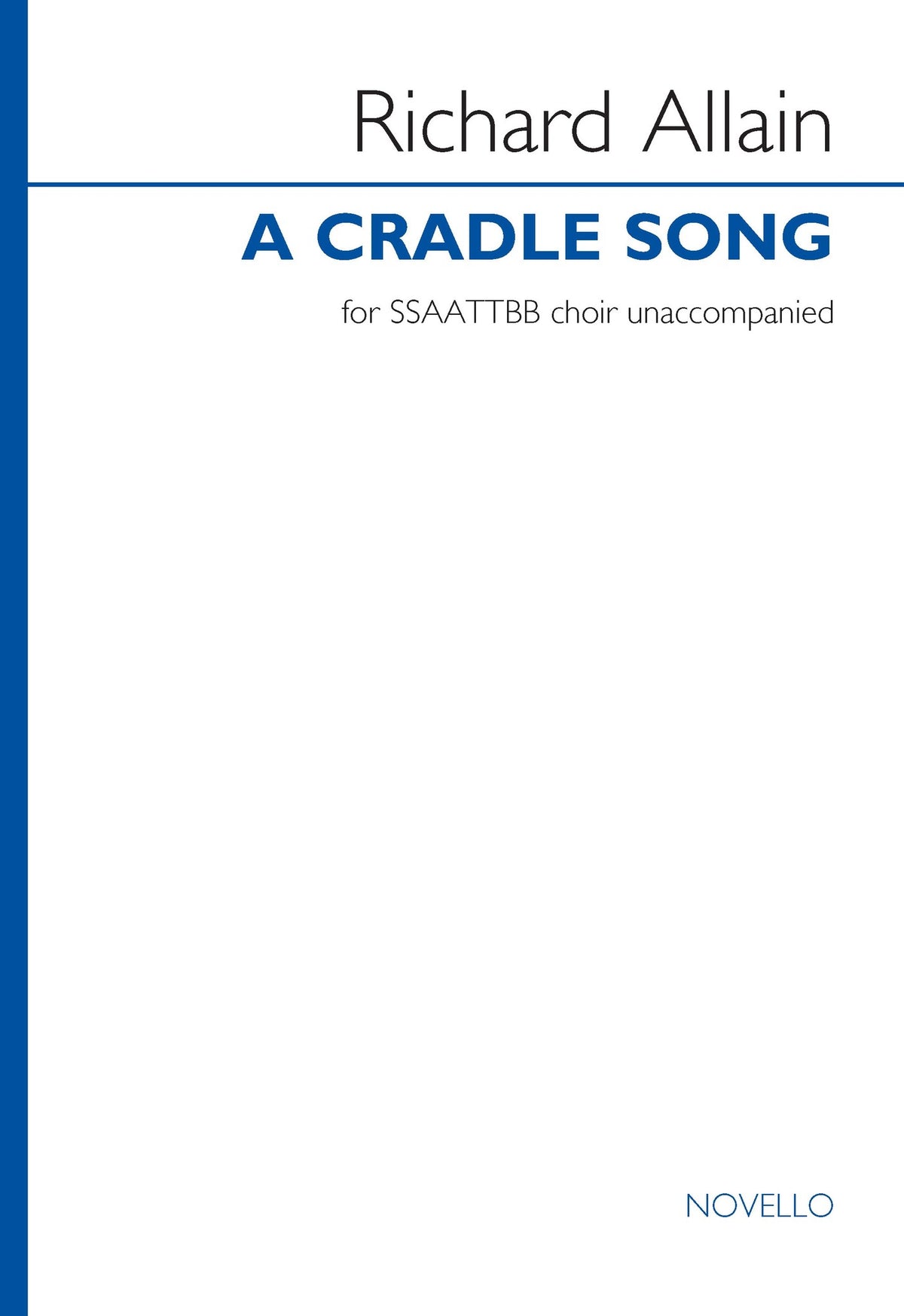 Product Cover for A Cradle Song