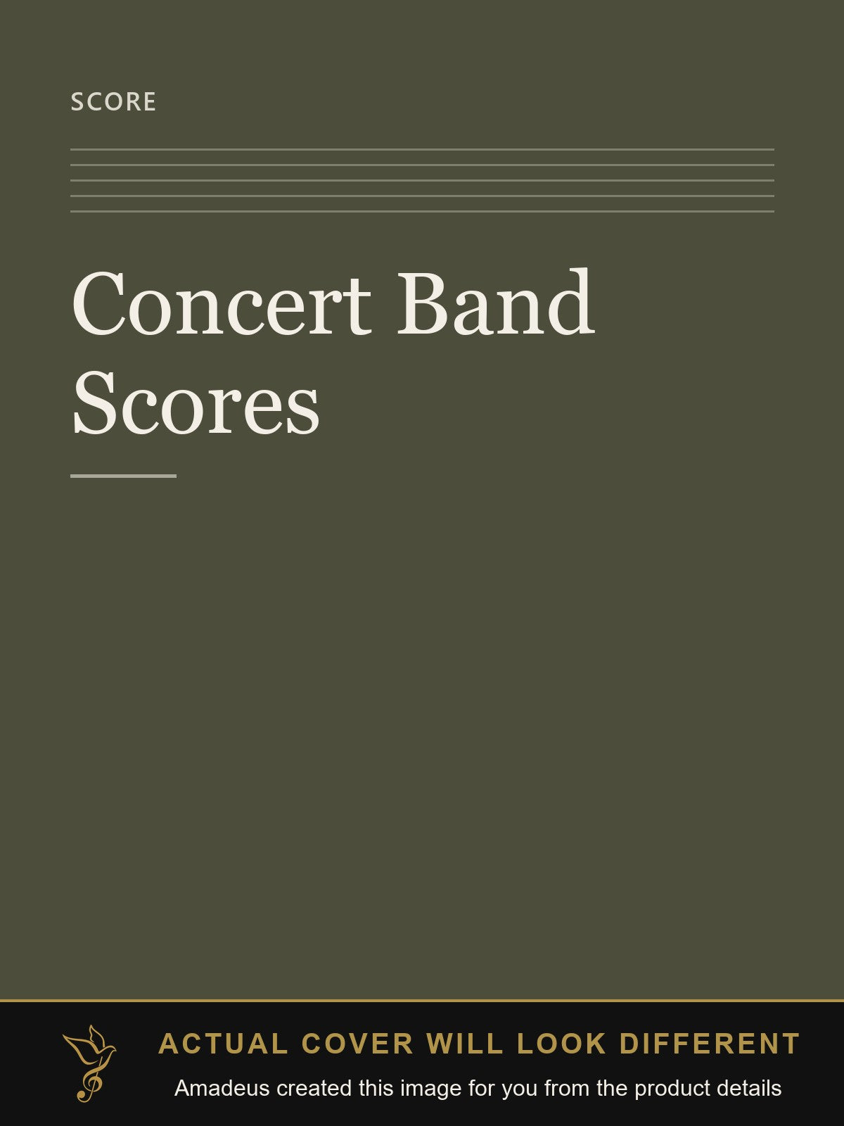 Concert Band Scores - Amadeus created this image from the product details; the actual cover will look different