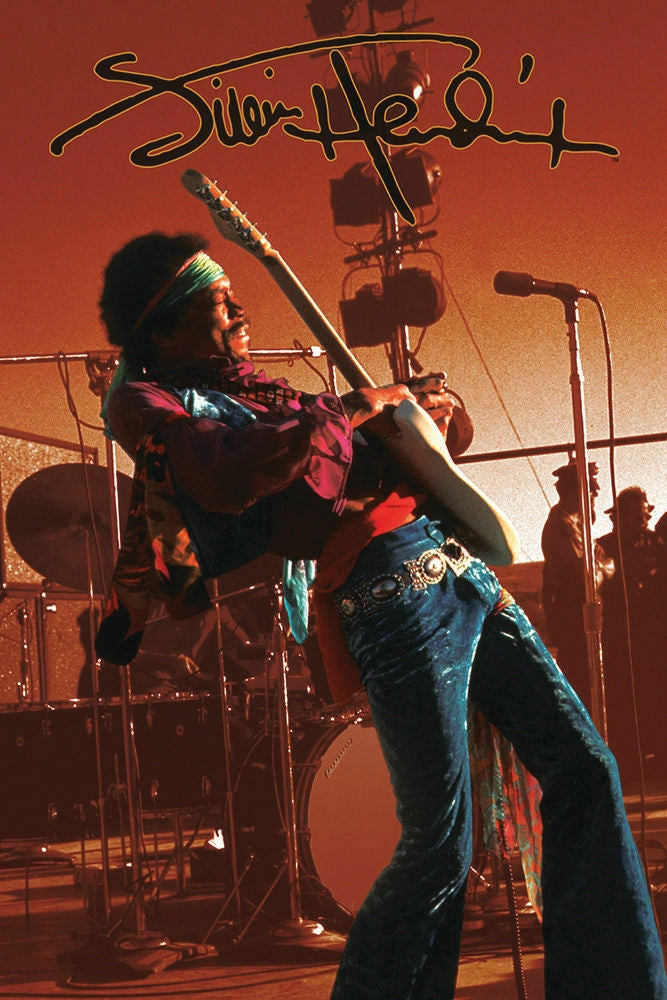 Product Cover for Jimi Hendrix Sepia Poster 24 X 36
