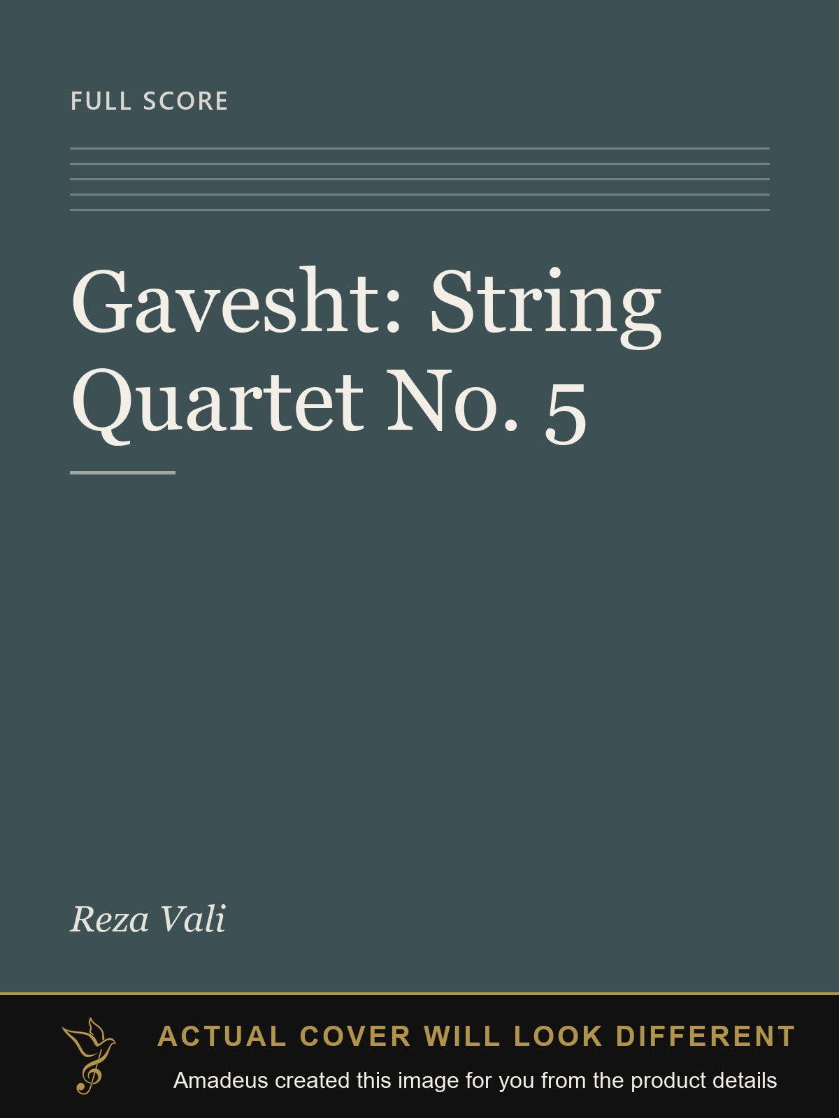Gavesht: String Quartet No. 5 - Amadeus created this image from the product details; the actual cover will look different