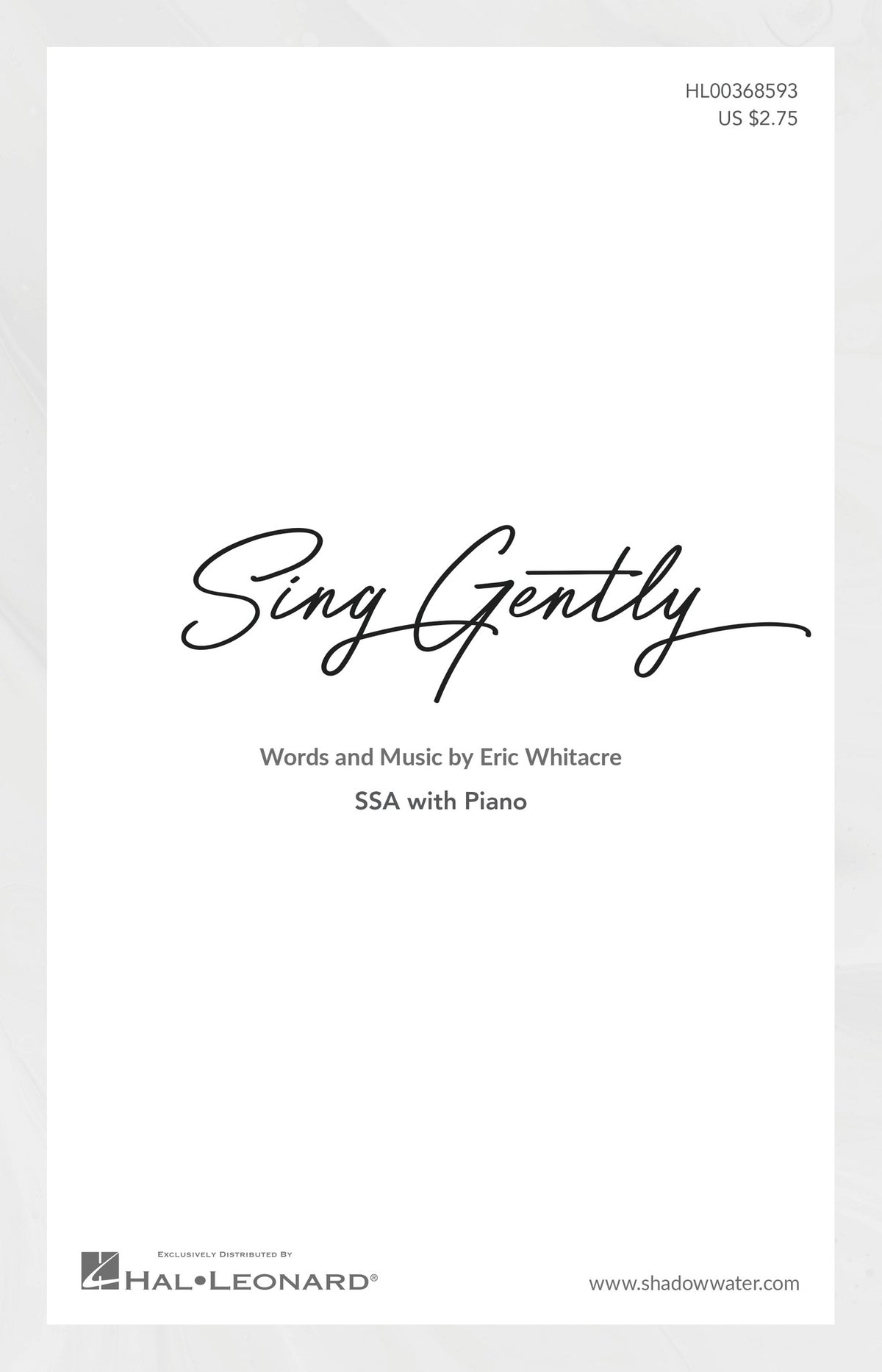 Product Cover for Sing Gently