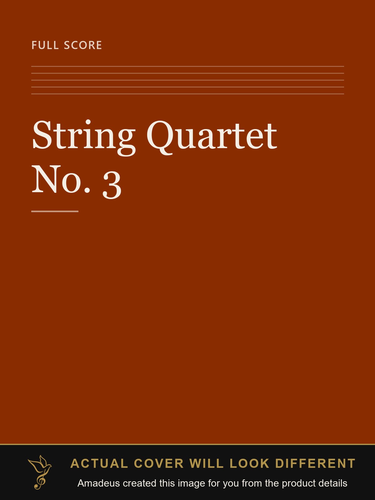 String Quartet No. 3 - Amadeus created this image from the product details; the actual cover will look different
