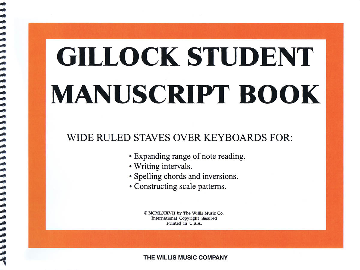 Product Cover for Gillock Student Manuscript Book