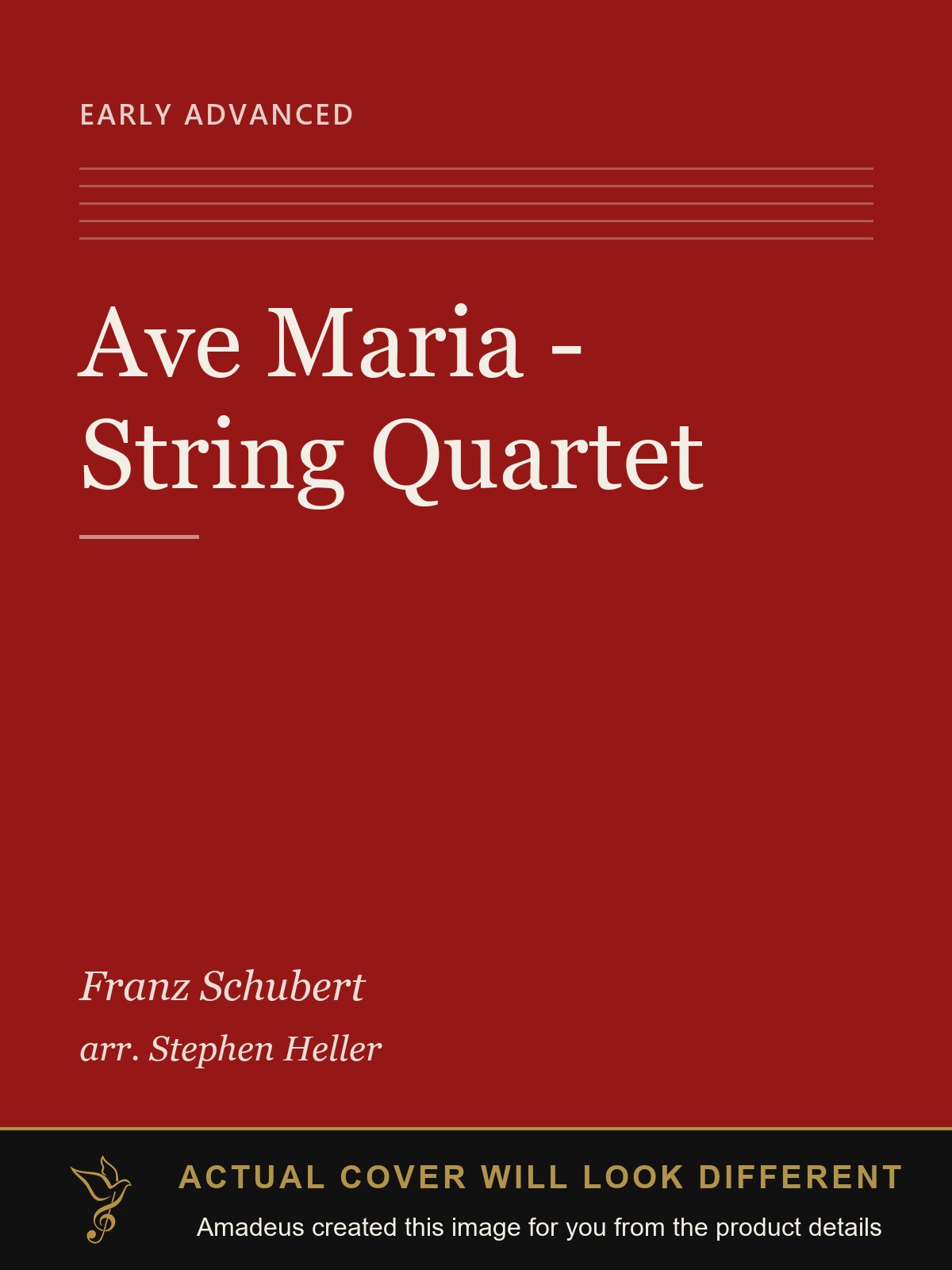 Ave Maria - String Quartet - Amadeus created this image from the product details; the actual cover will look different