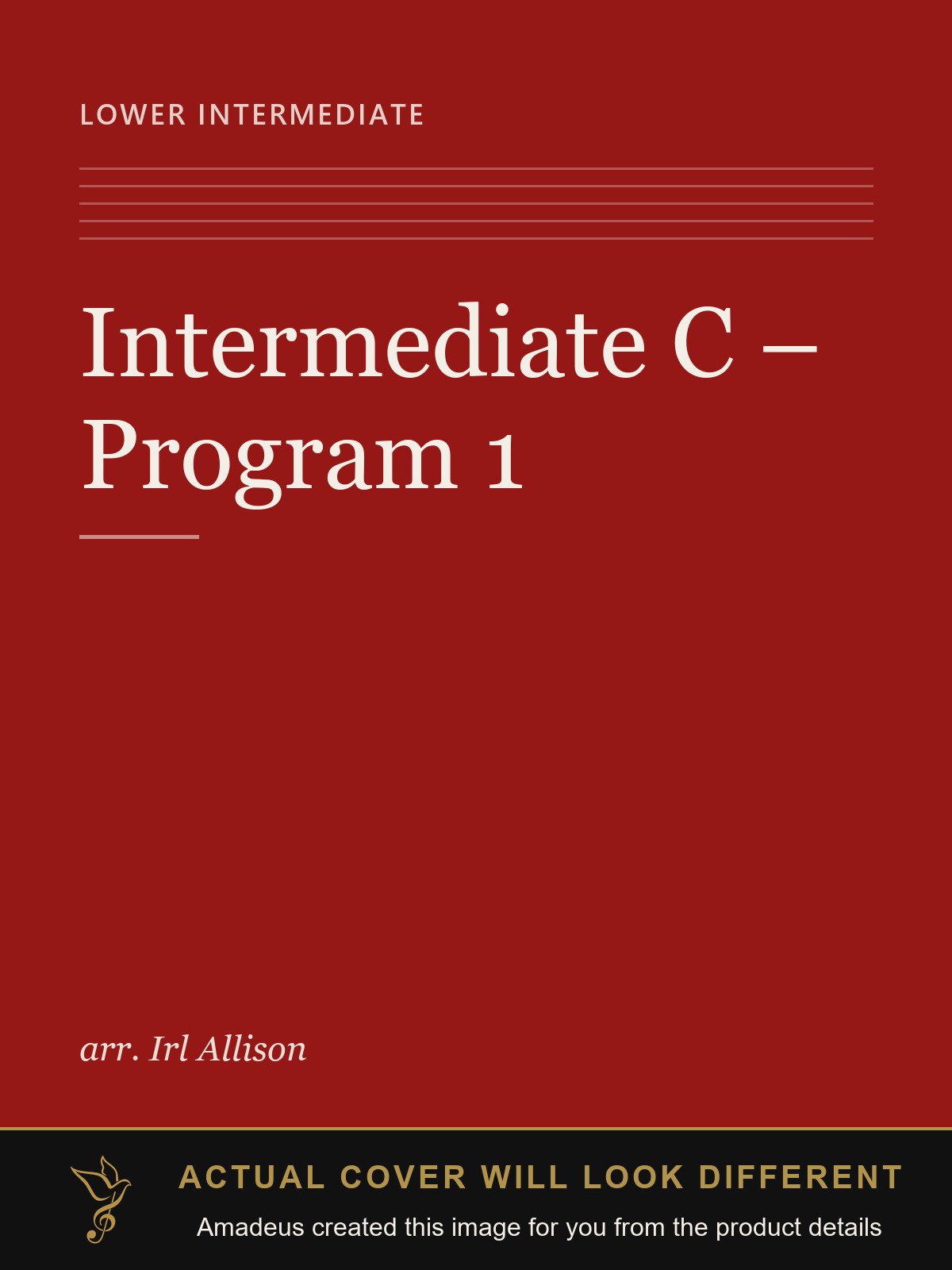 Intermediate C – Program 1 - Amadeus created this image from the product details; the actual cover will look different
