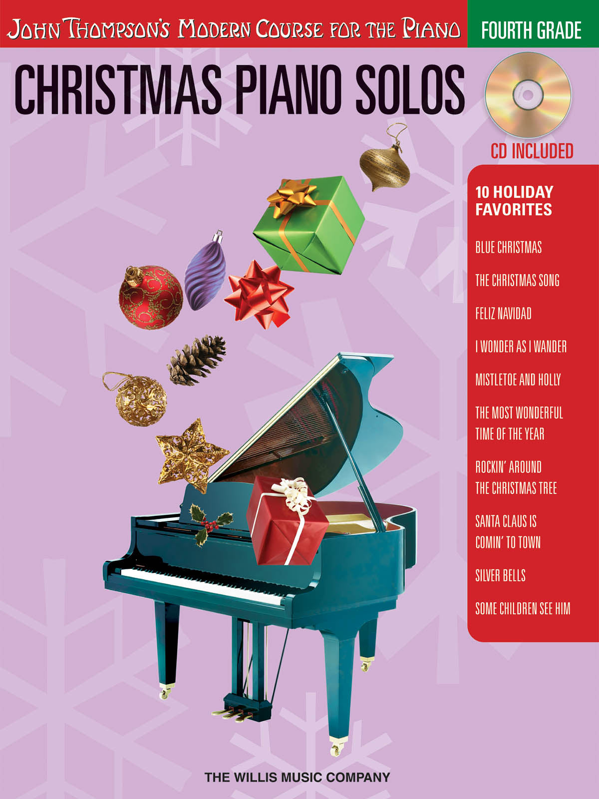 Product Cover for Christmas Piano Solos – Fourth Grade (Book/CD Pack)