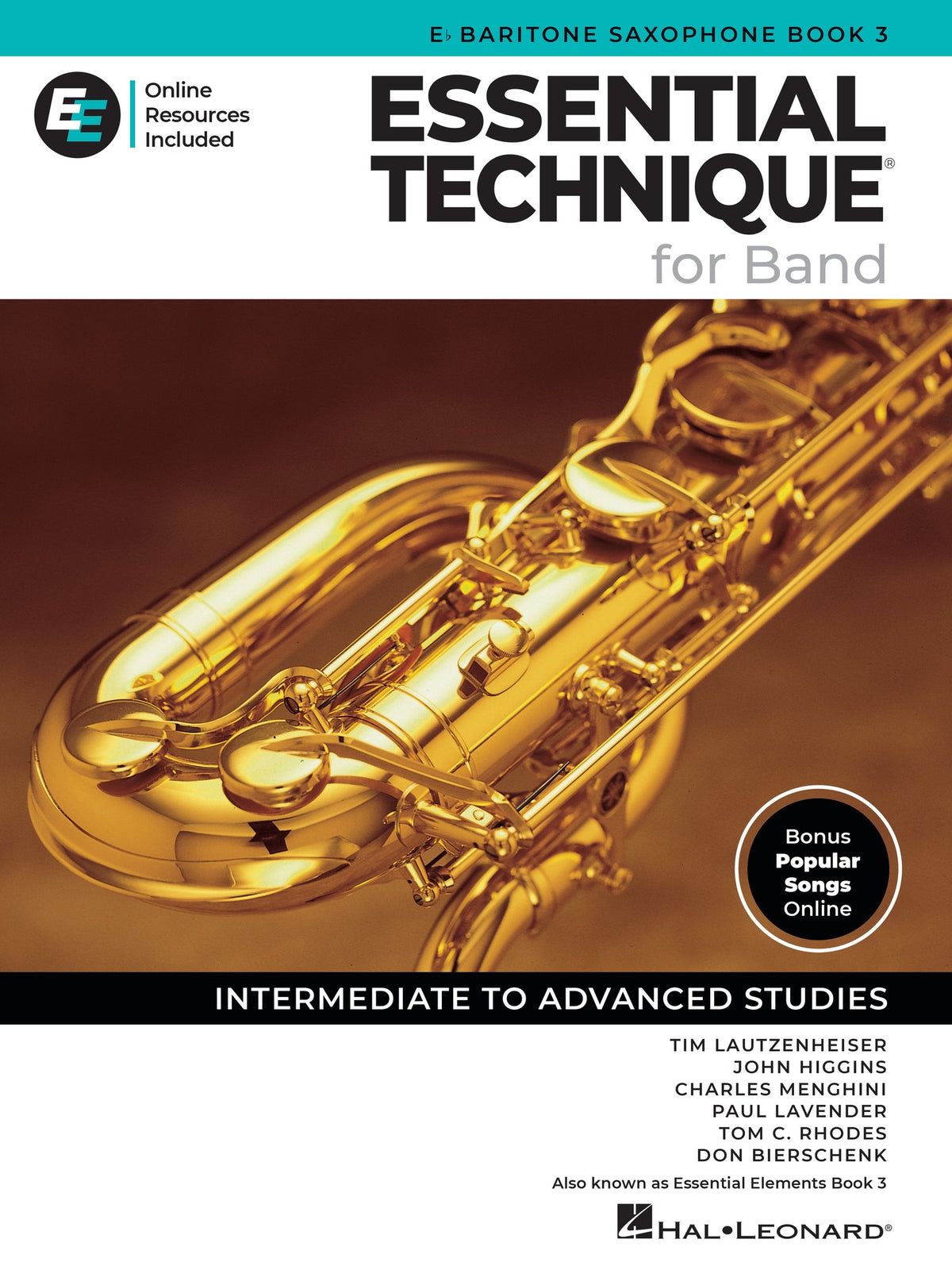 Product Cover for Essential Technique for Band – Eb Baritone Sax Book 3 with Online Resources