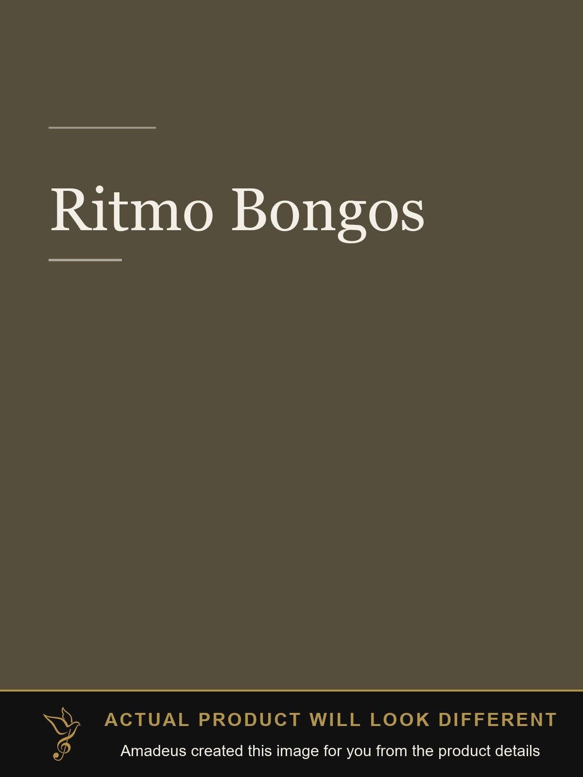 Ritmo Bongos - Amadeus created this image from the product details; the actual product will look different