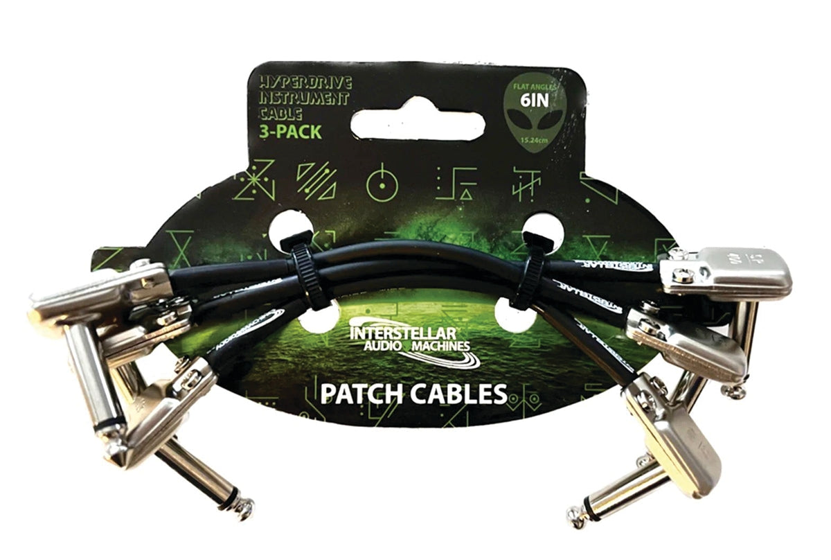 Product Cover for Hyperdrive Premium Instrument Patch Cables – 6 inches (3-Pack)