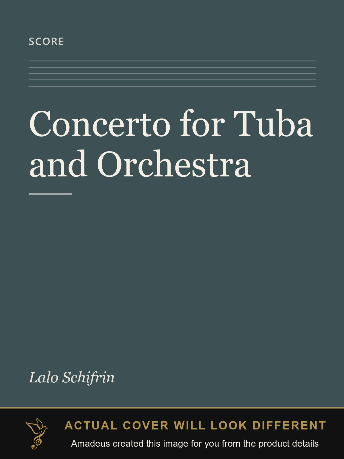 Concerto for Tuba and Orchestra - Amadeus created this image from the product details; the actual cover will look different