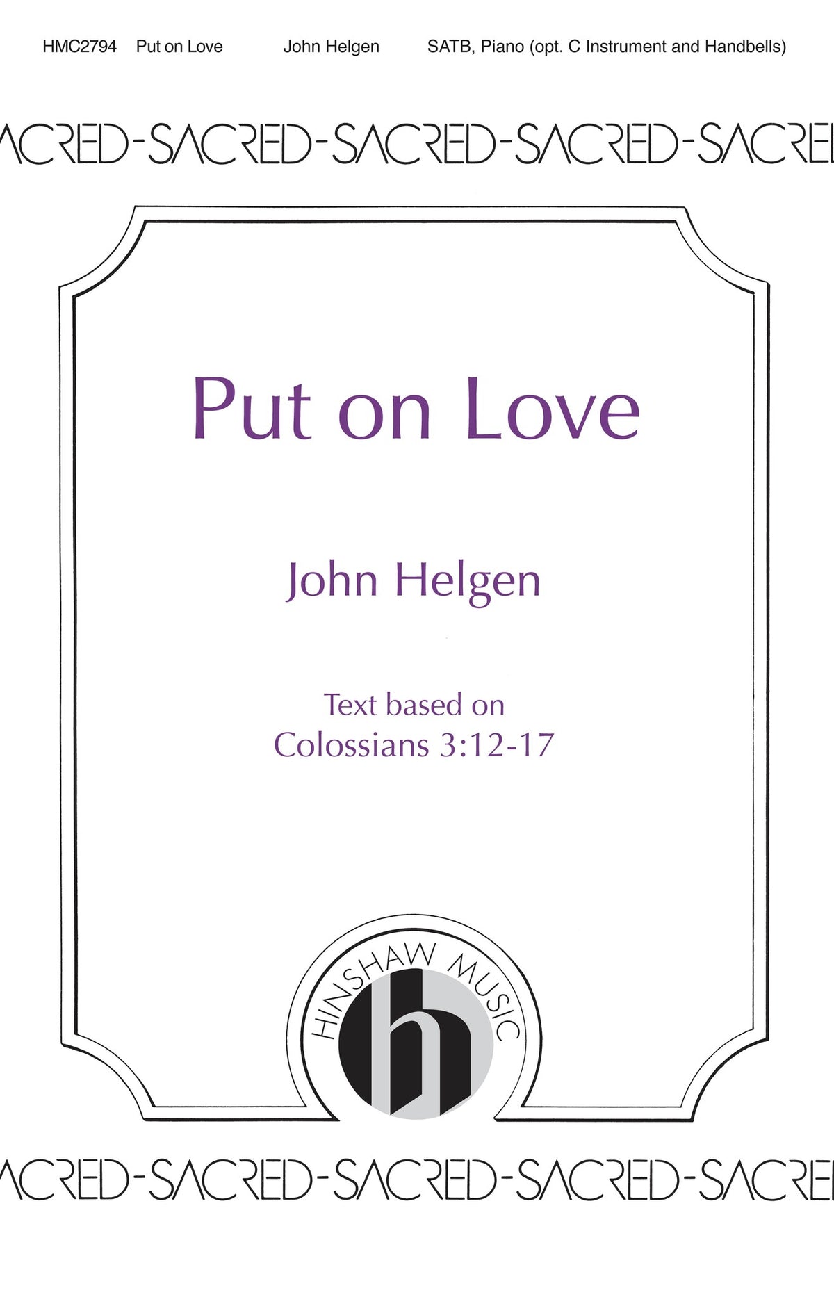 Product Cover for Put on Love