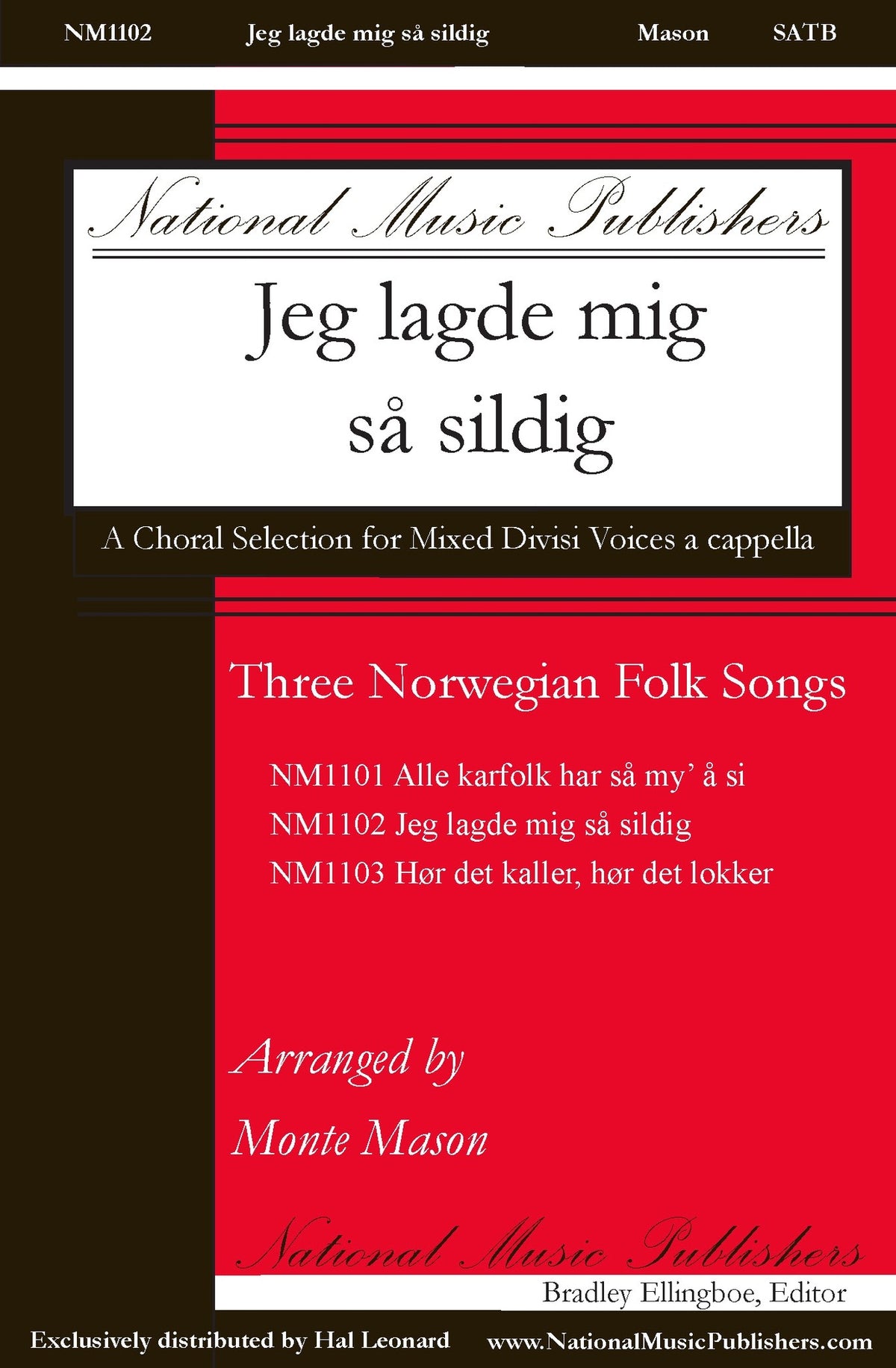 Product Cover for Jeg Lagde Mig Sa Sildig: Three Norwegian Folk Songs