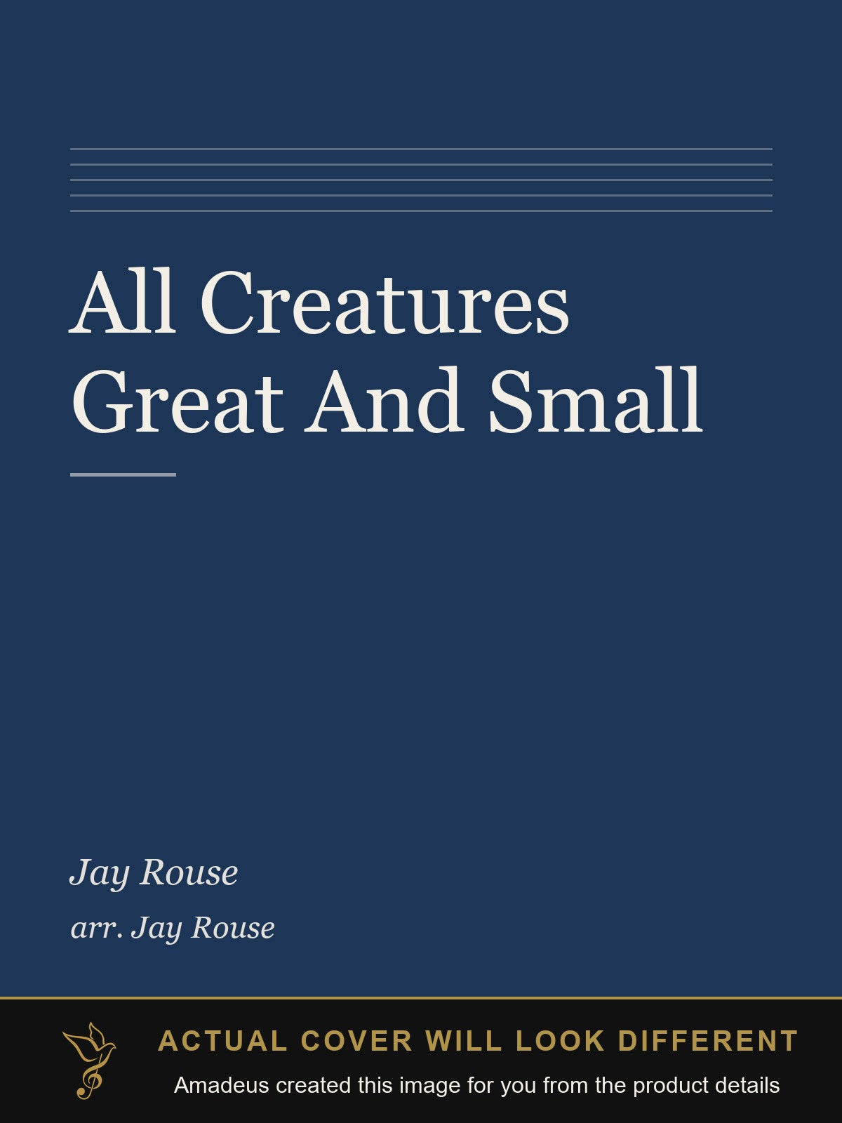 All Creatures Great And Small - Amadeus created this image from the product details; the actual cover will look different