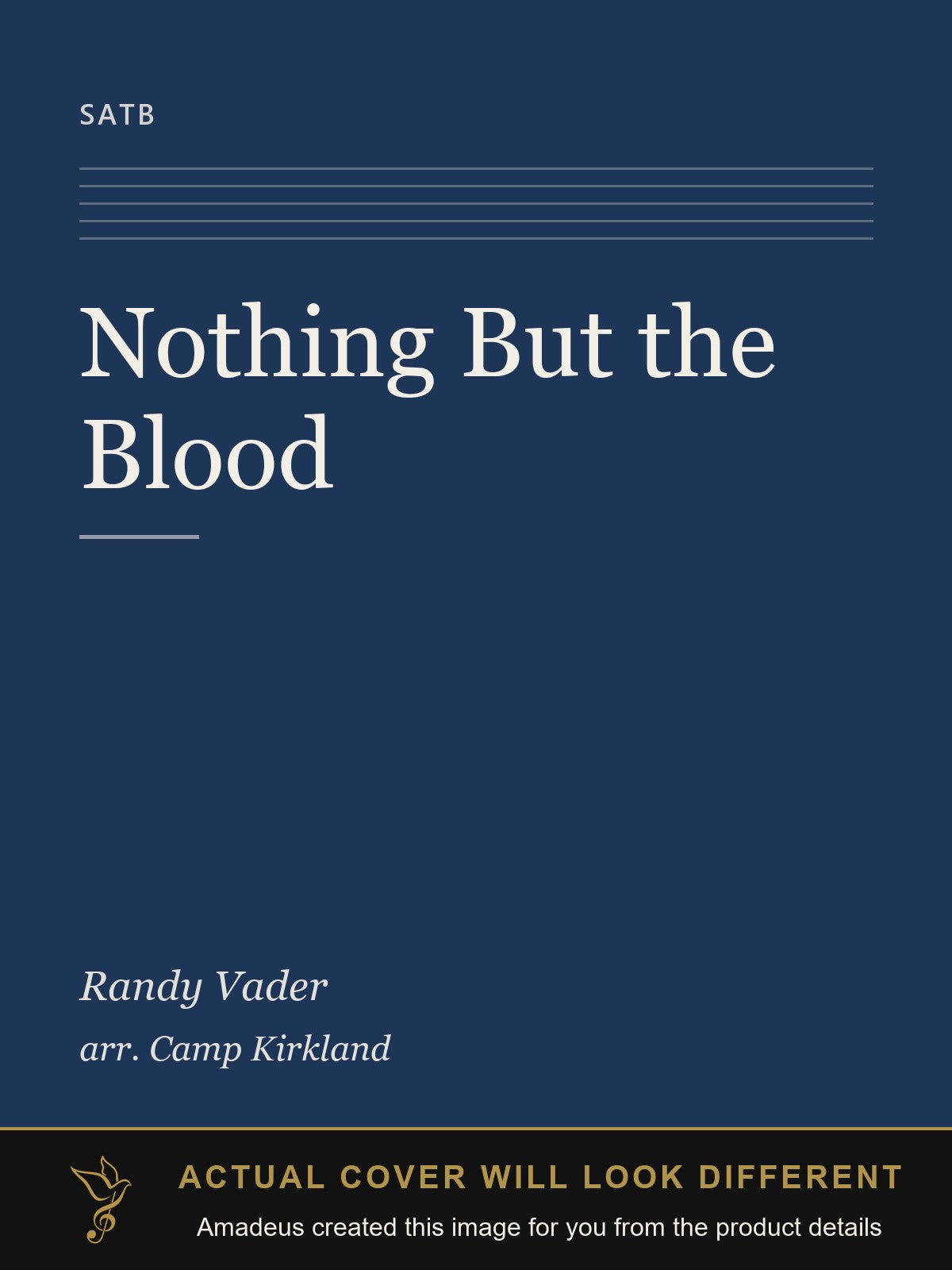 Nothing But the Blood - Amadeus created this image from the product details; the actual cover will look different