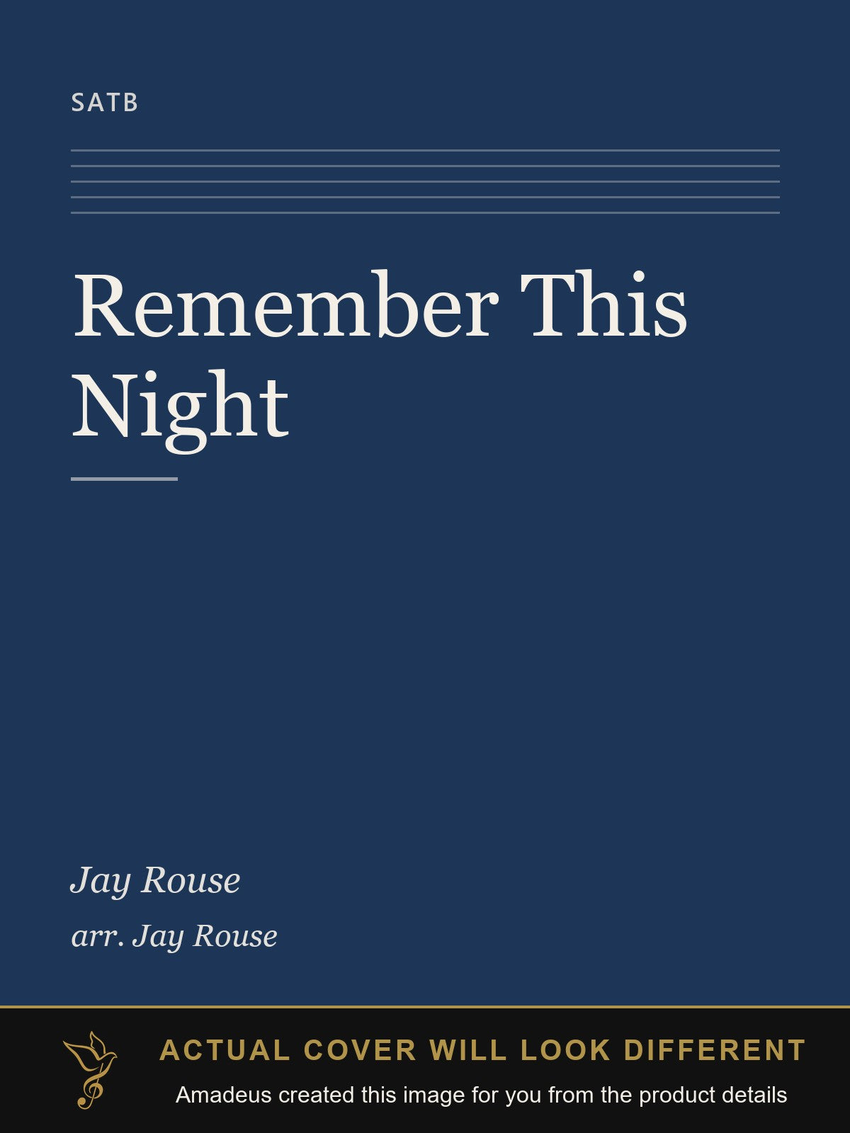 Remember This Night - Amadeus created this image from the product details; the actual cover will look different