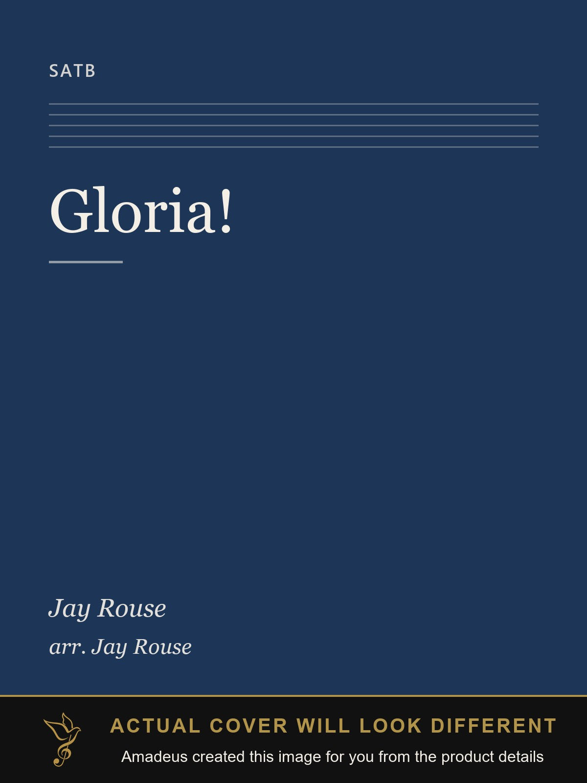 Gloria! - Amadeus created this image from the product details; the actual cover will look different