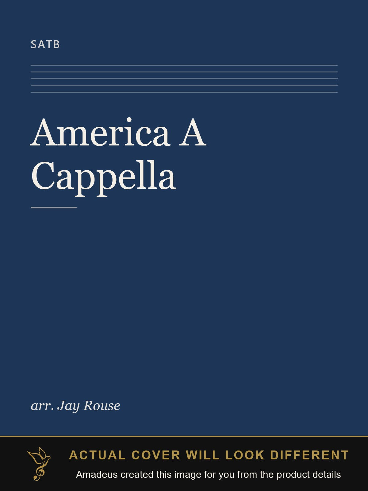 America A Cappella - Amadeus created this image from the product details; the actual cover will look different