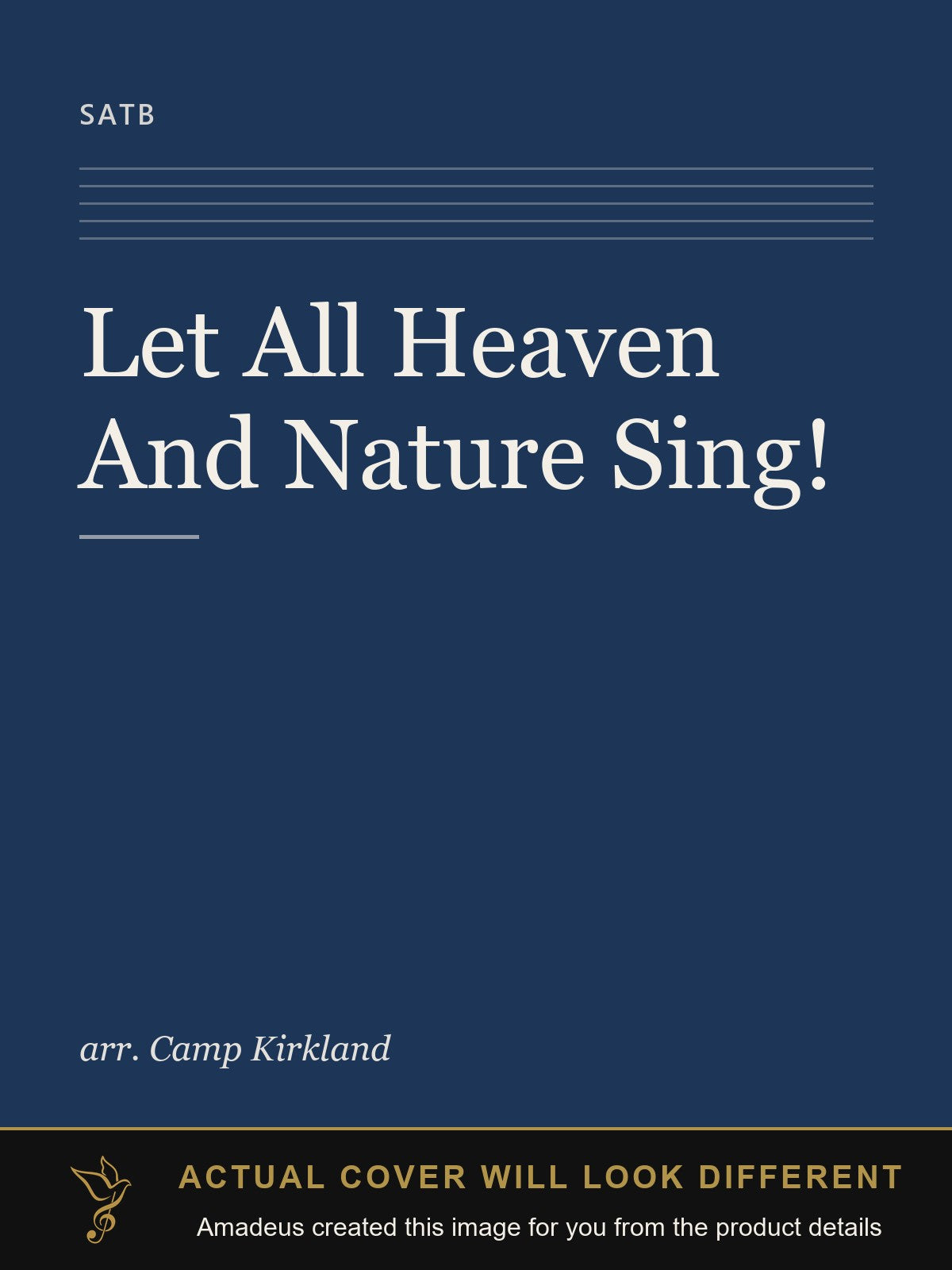 Let All Heaven And Nature Sing! - Amadeus created this image from the product details; the actual cover will look different