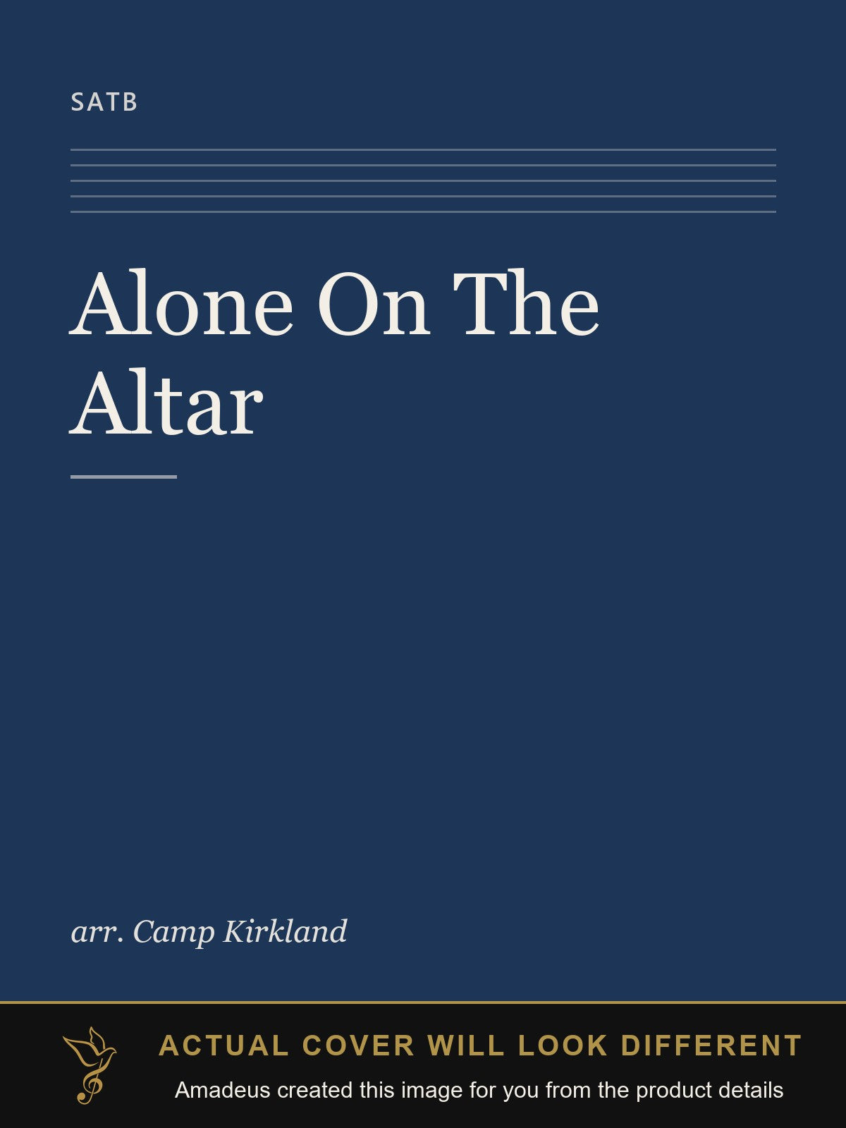 Alone On The Altar - Amadeus created this image from the product details; the actual cover will look different