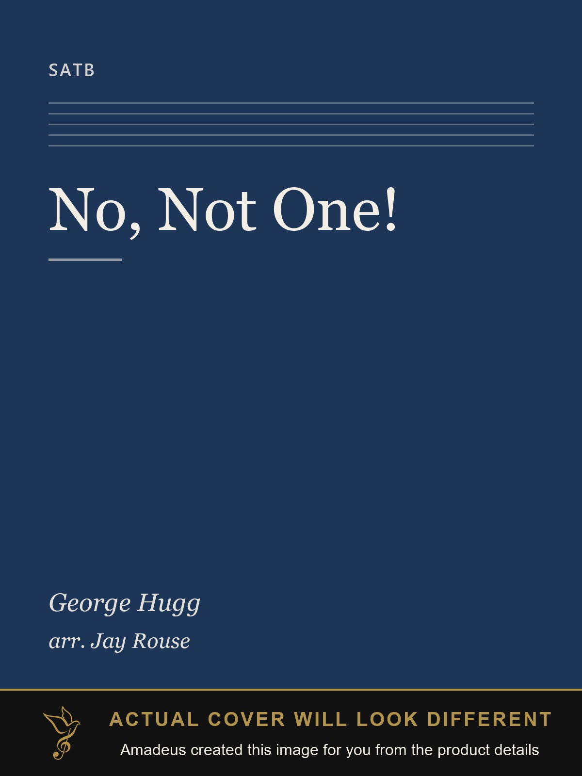 No, Not One! - Amadeus created this image from the product details; the actual cover will look different