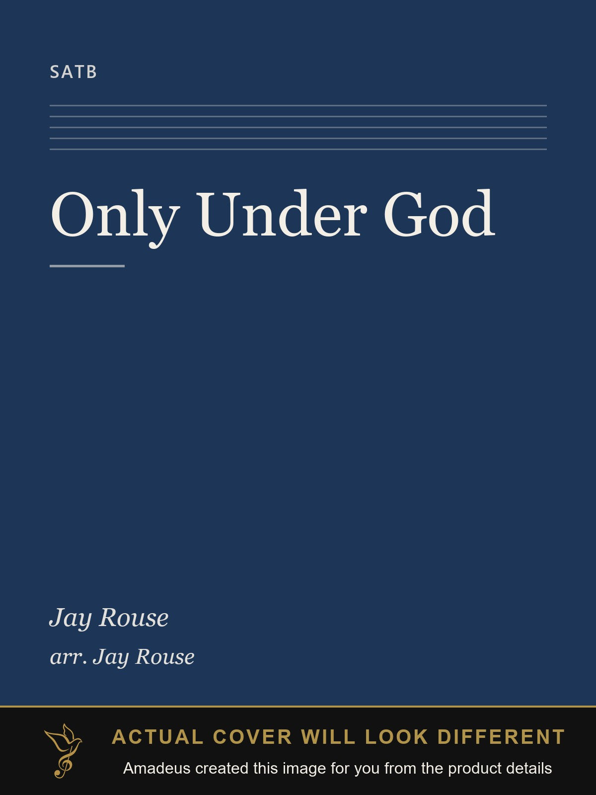Only Under God - Amadeus created this image from the product details; the actual cover will look different