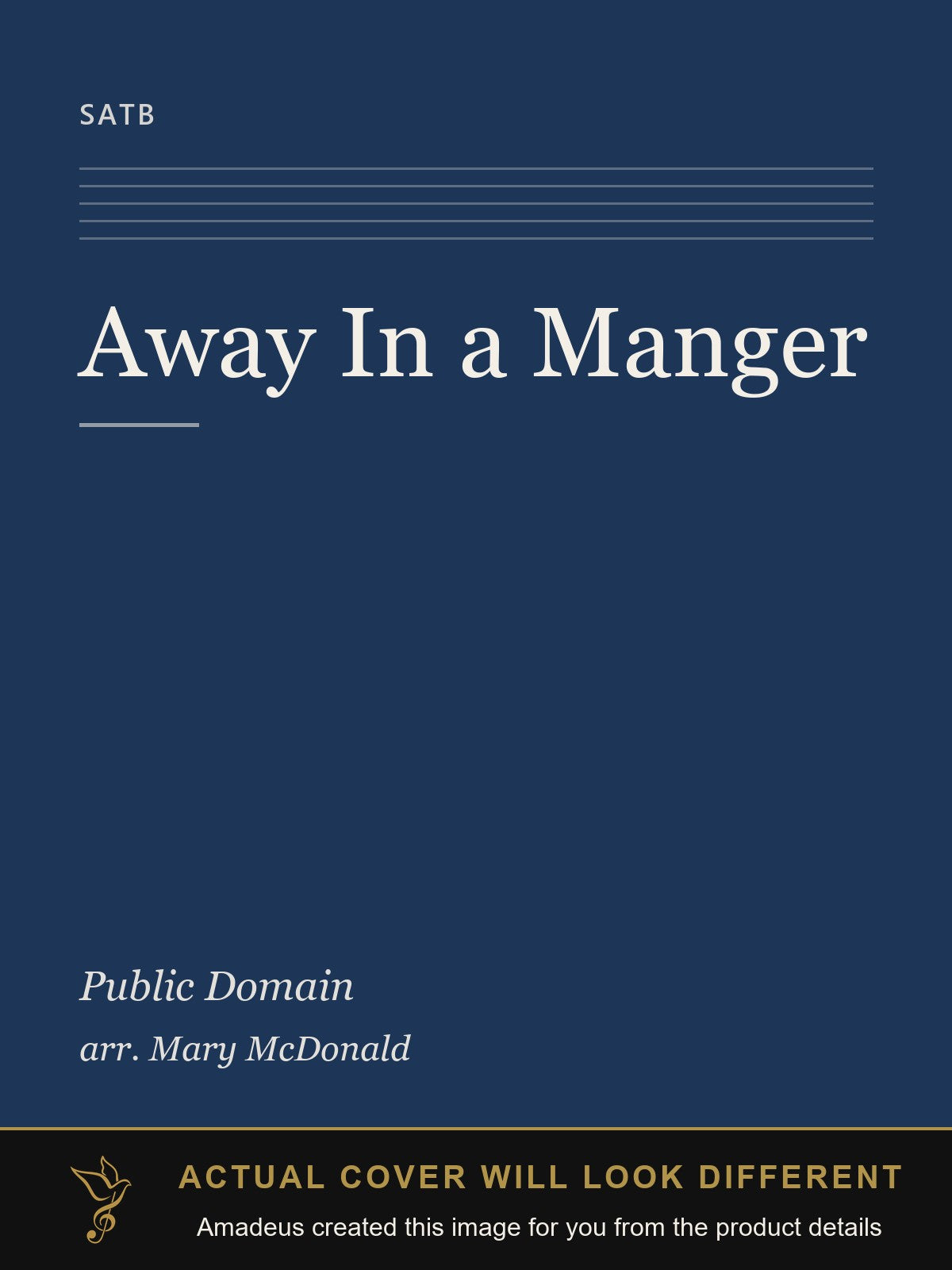 Away In a Manger - Amadeus created this image from the product details; the actual cover will look different