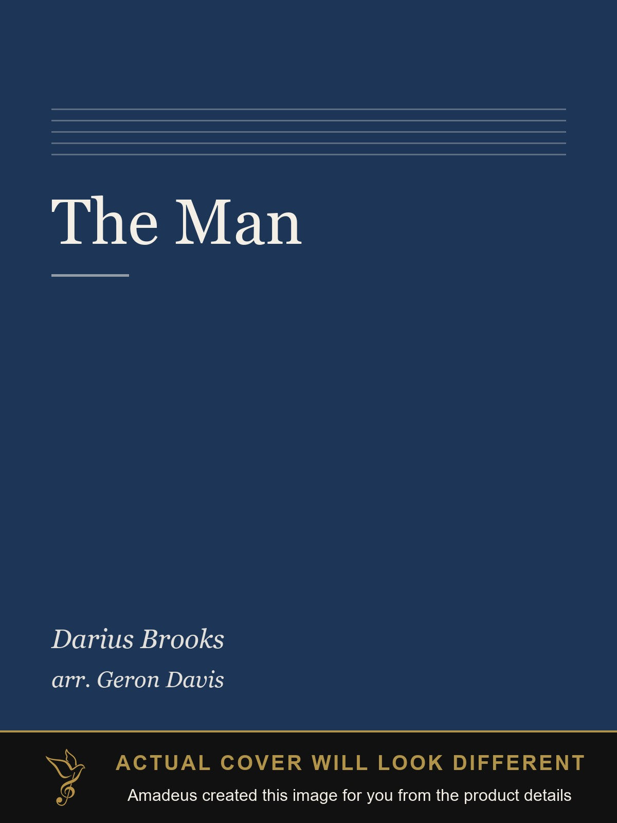 The Man - Amadeus created this image from the product details; the actual cover will look different