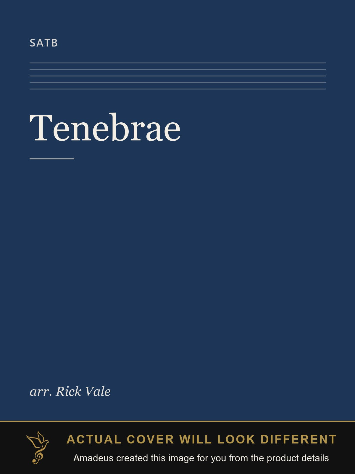 Tenebrae - Amadeus created this image from the product details; the actual cover will look different