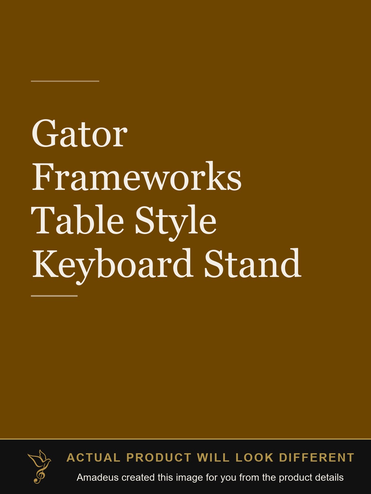 Gator Frameworks Table Style Keyboard Stand - Amadeus created this image from the product details; the actual product will look different