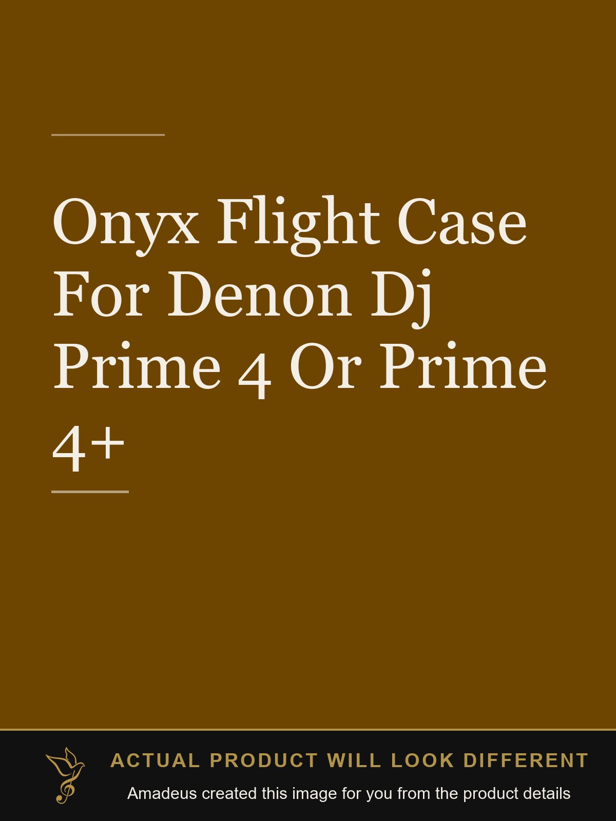 Onyx Flight Case For Denon Dj Prime 4 Or Prime 4+ - Amadeus created this image from the product details; the actual product will look different