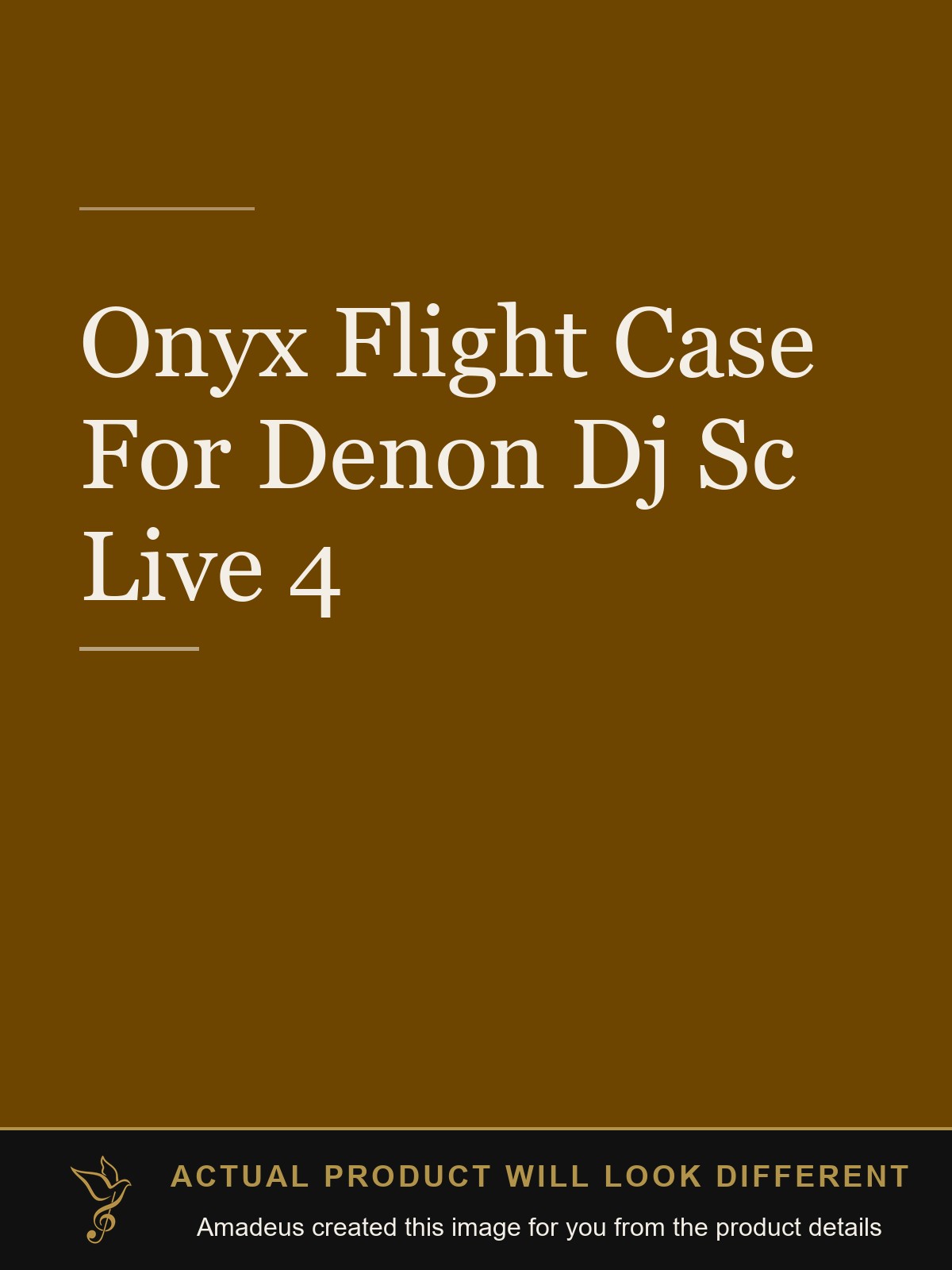 Onyx Flight Case For Denon Dj Sc Live 4 - Amadeus created this image from the product details; the actual product will look different