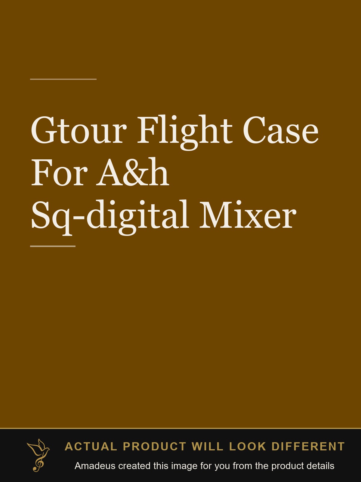 Gtour Flight Case For A&h Sq-digital Mixer - Amadeus created this image from the product details; the actual product will look different