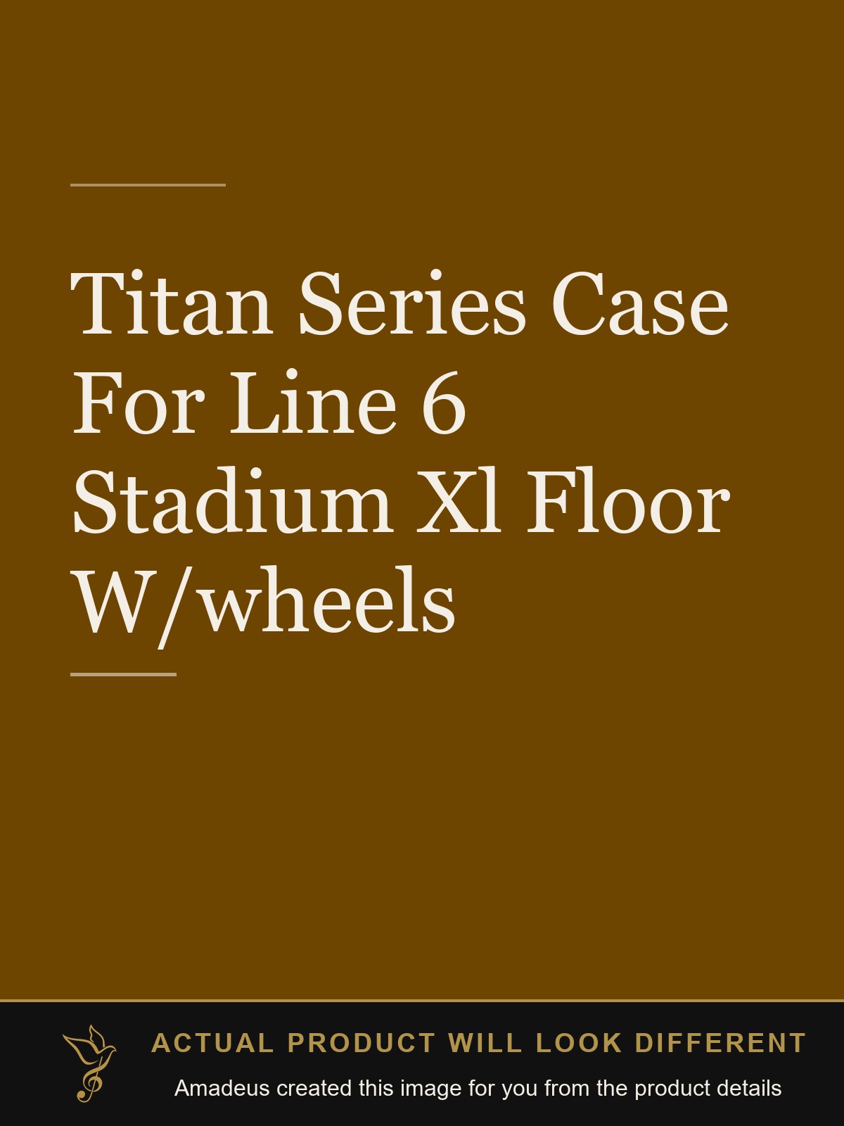 Titan Series Case For Line 6 Stadium Xl Floor W/wheels - Amadeus created this image from the product details; the actual product will look different