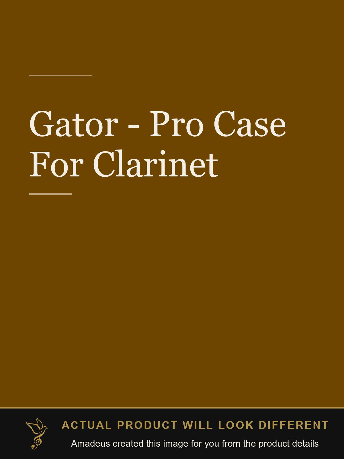 Gator - Pro Case For Clarinet - Amadeus created this image from the product details; the actual product will look different