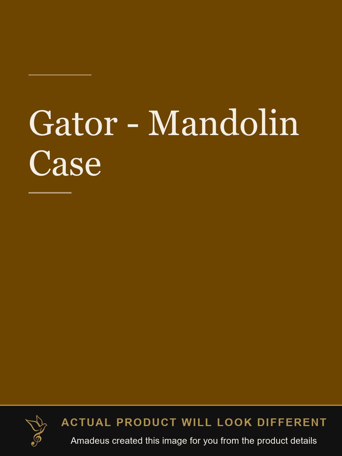 Gator - Mandolin Case - Amadeus created this image from the product details; the actual product will look different