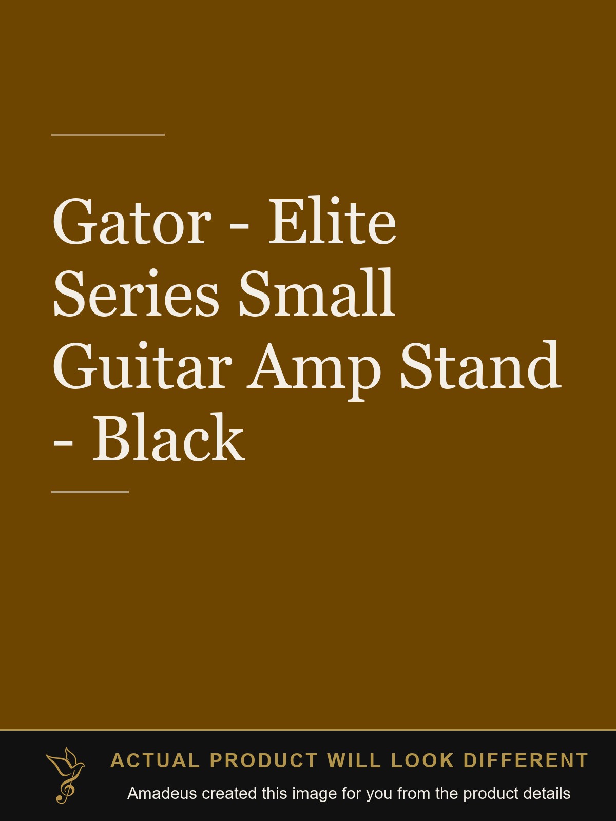 Gator - Elite Series Small Guitar Amp Stand - Black - Amadeus created this image from the product details; the actual product will look different