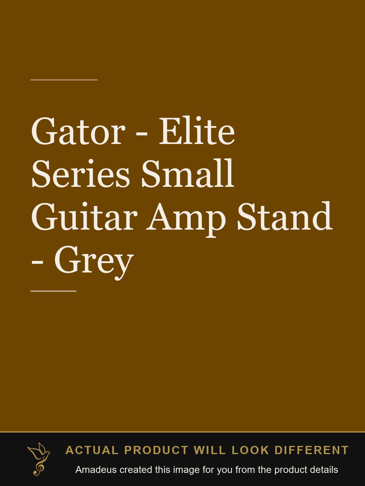 Gator - Elite Series Small Guitar Amp Stand - Grey - Amadeus created this image from the product details; the actual product will look different