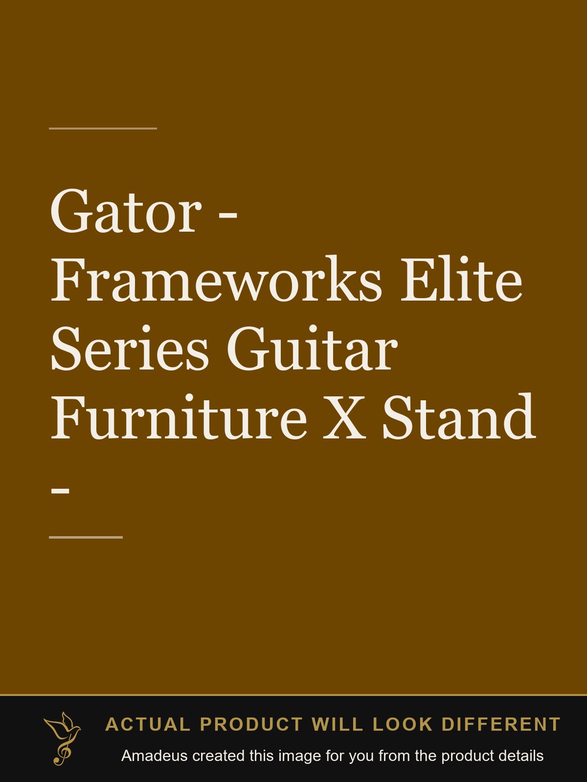 Gator - Frameworks Elite Series Guitar Furniture X Stand - - Amadeus created this image from the product details; the actual product will look different