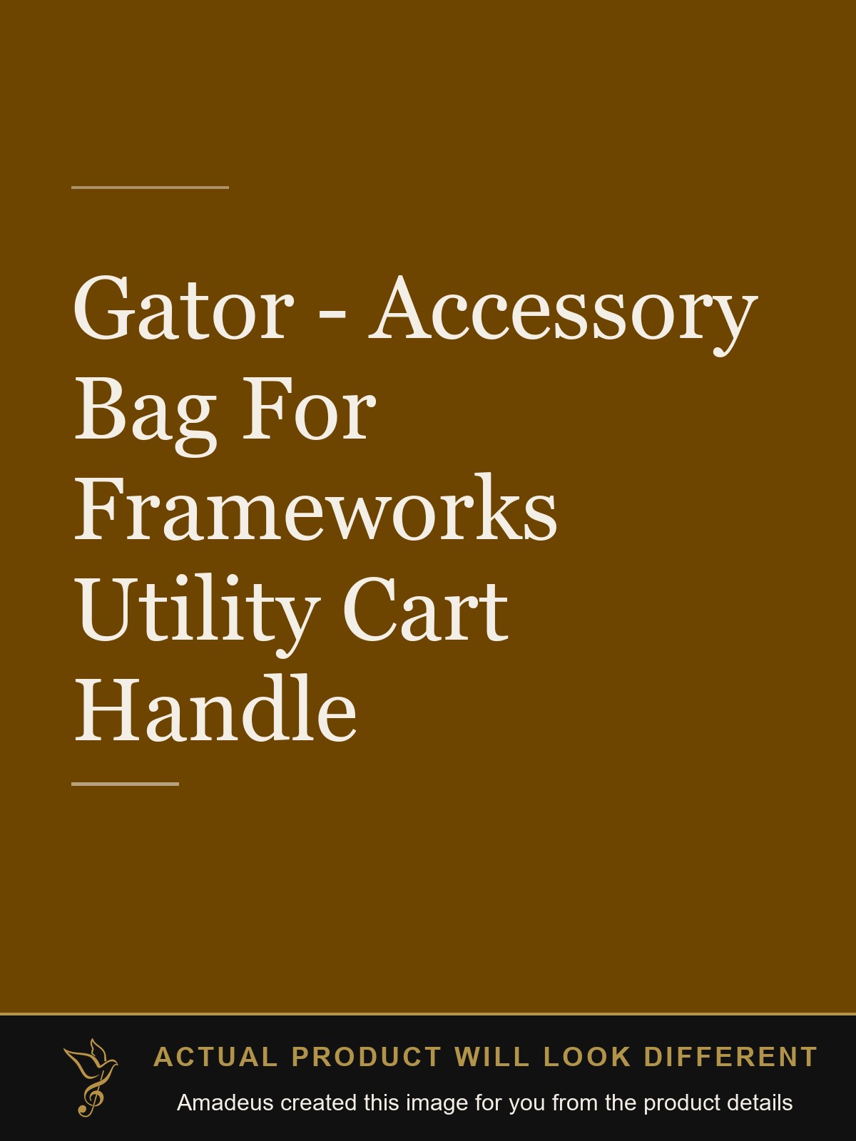 Gator - Accessory Bag For Frameworks Utility Cart Handle - Amadeus created this image from the product details; the actual product will look different