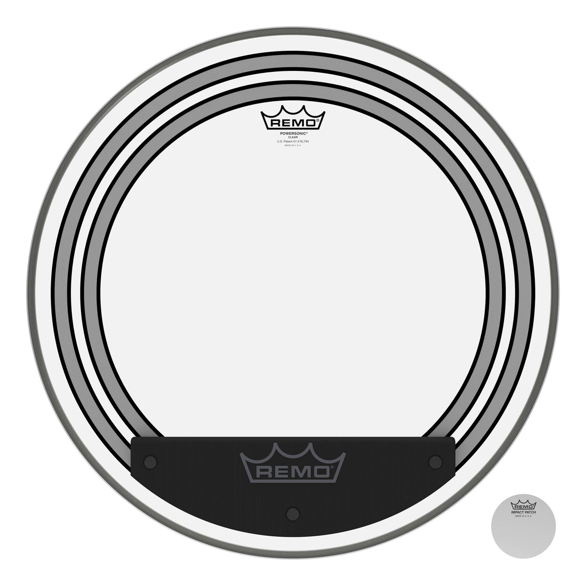Product Cover for Bass, Powersonic, Clear, 20" Diameter