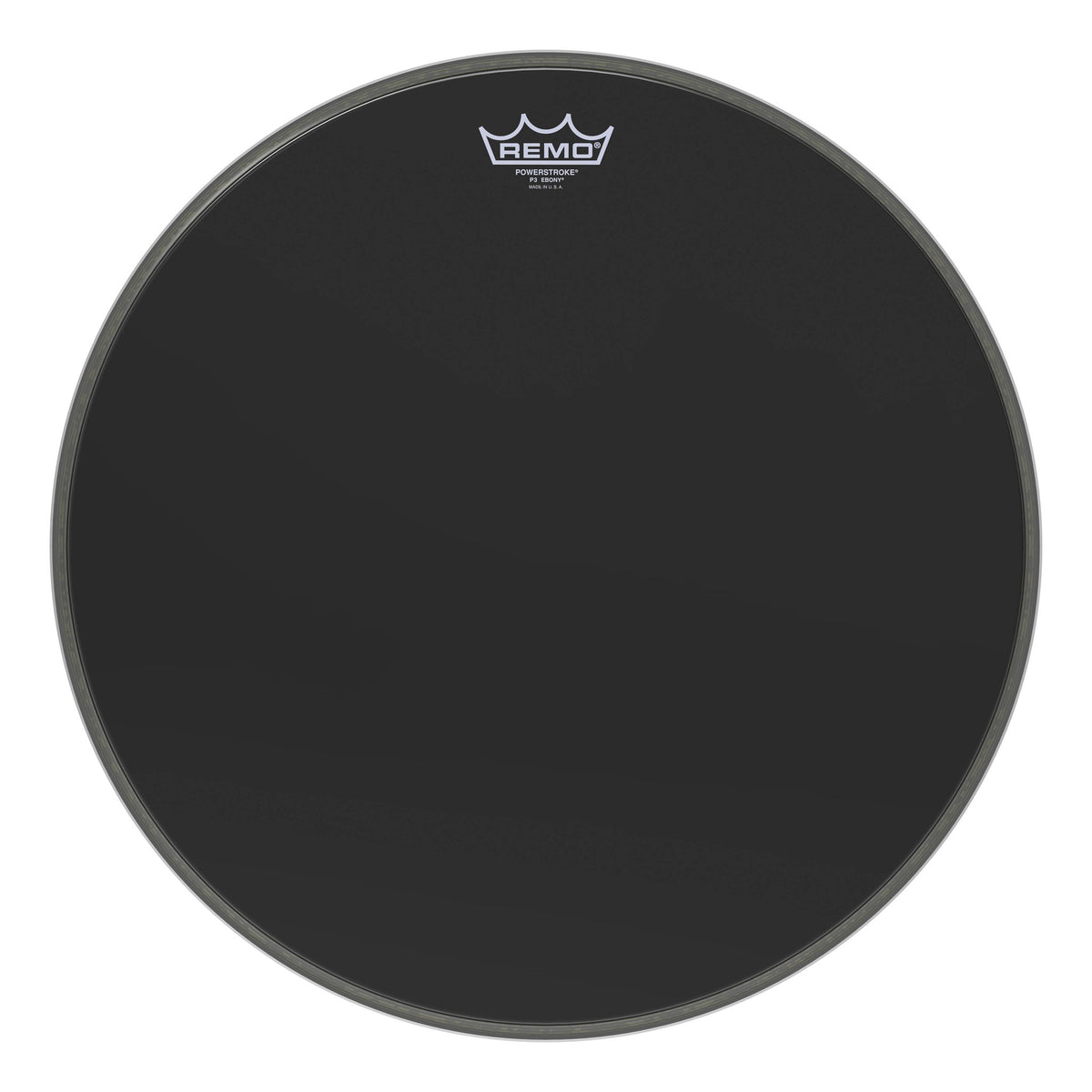 Product Cover for Bass, Powerstroke 3, Ebony, 18" Diameter, 5" Black Dynamo